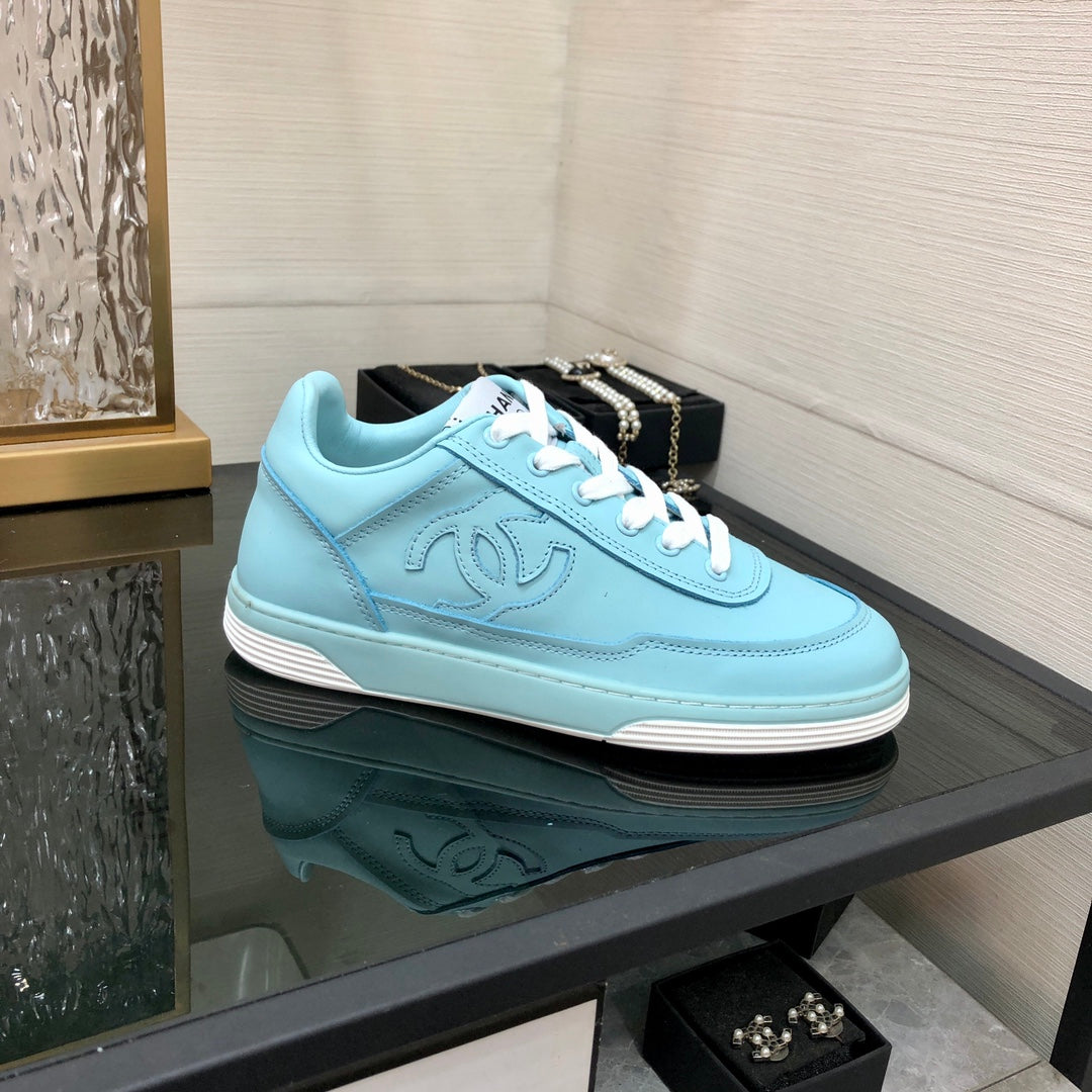CC Sneaker Turquoise Blue Cowhide