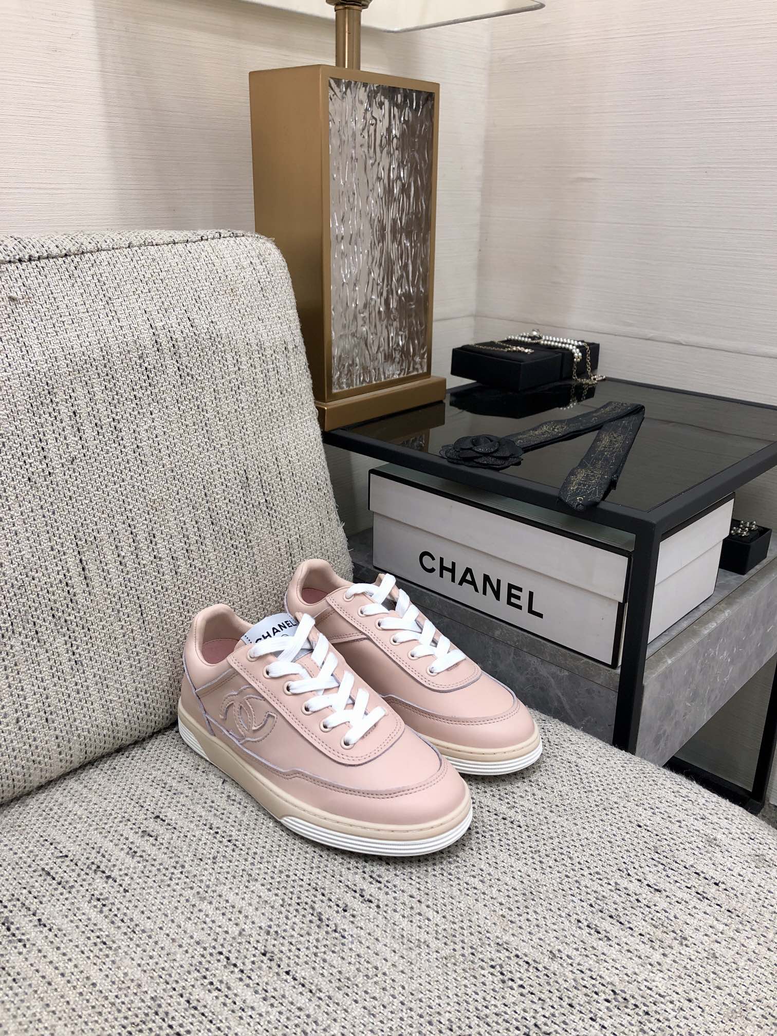 CC Sneaker Pink Cowhide