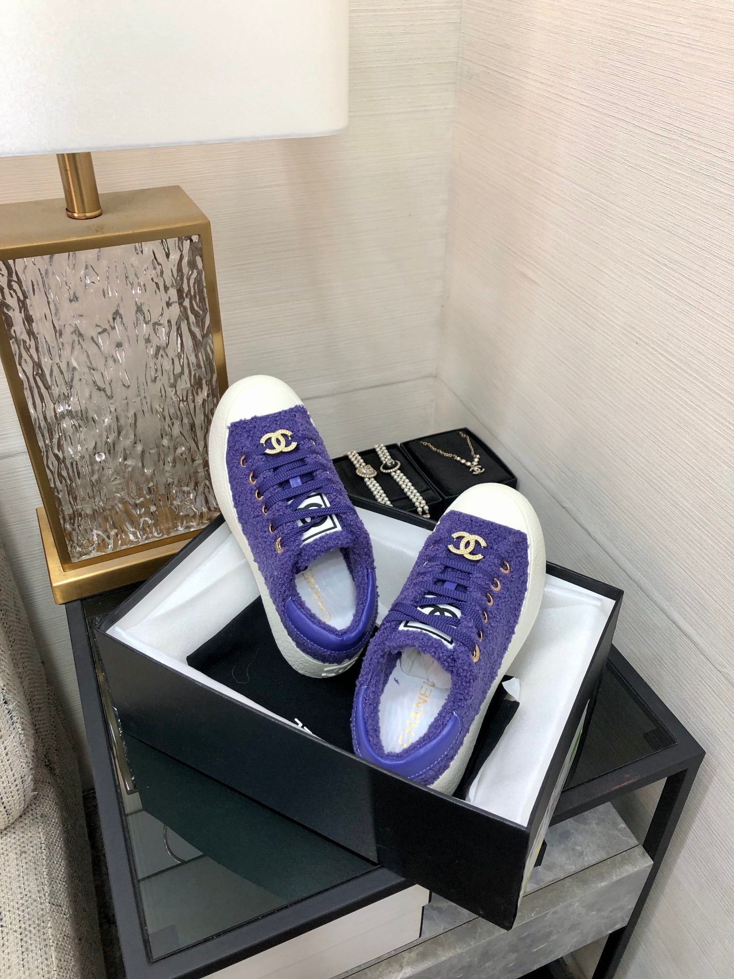 CC Low Sneaker Purple Wool