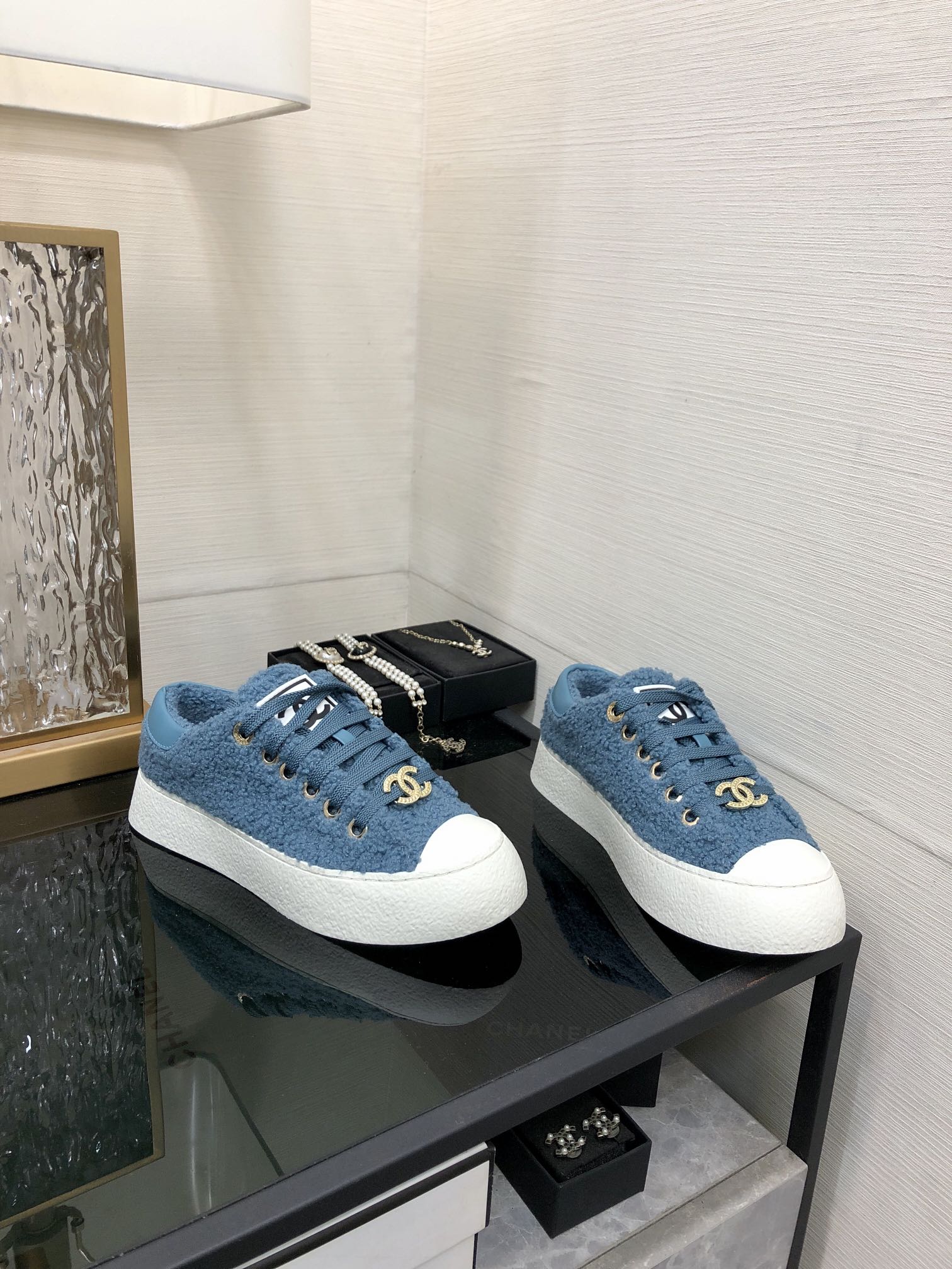 CC Low Sneaker Cerulean Wool