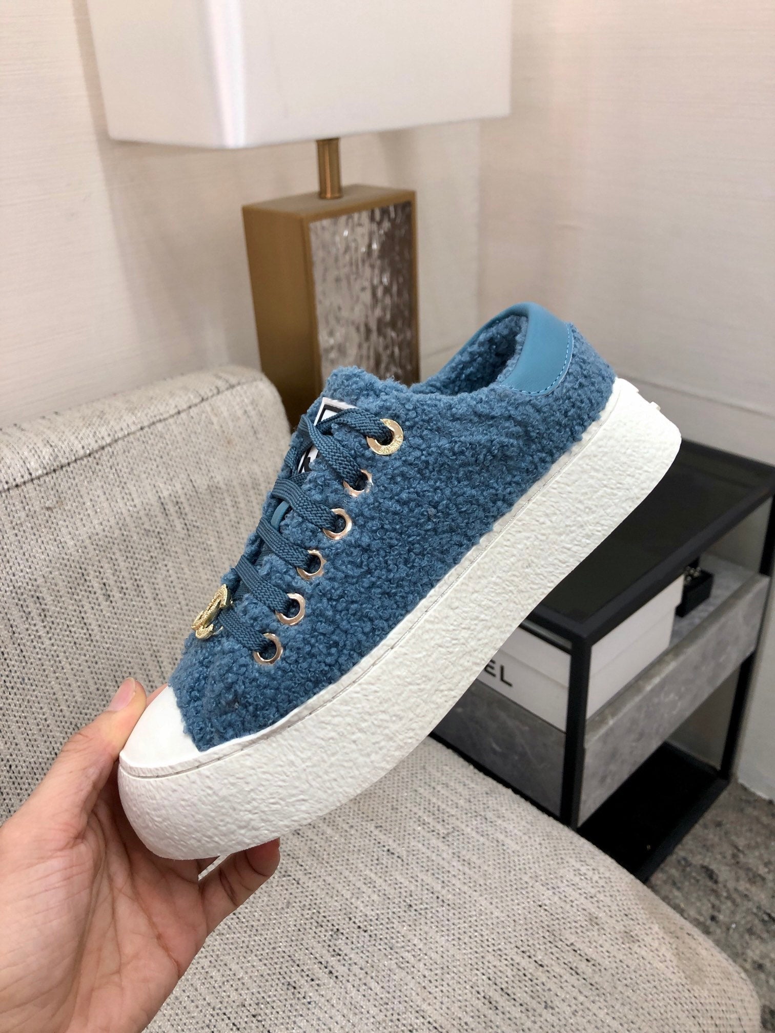CC Low Sneaker Cerulean Wool