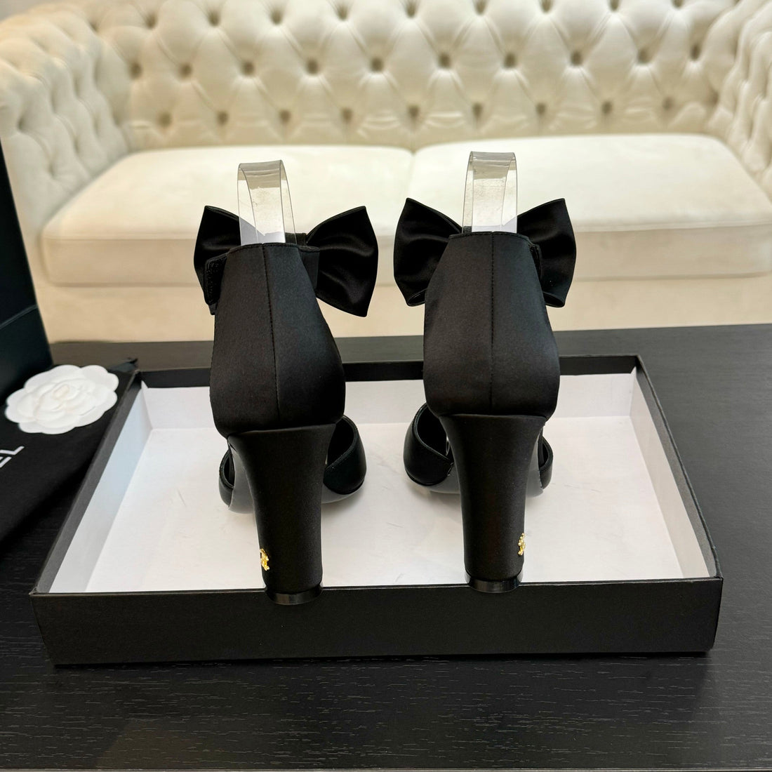 CC Mary Janes Black Windbreaker Fabric