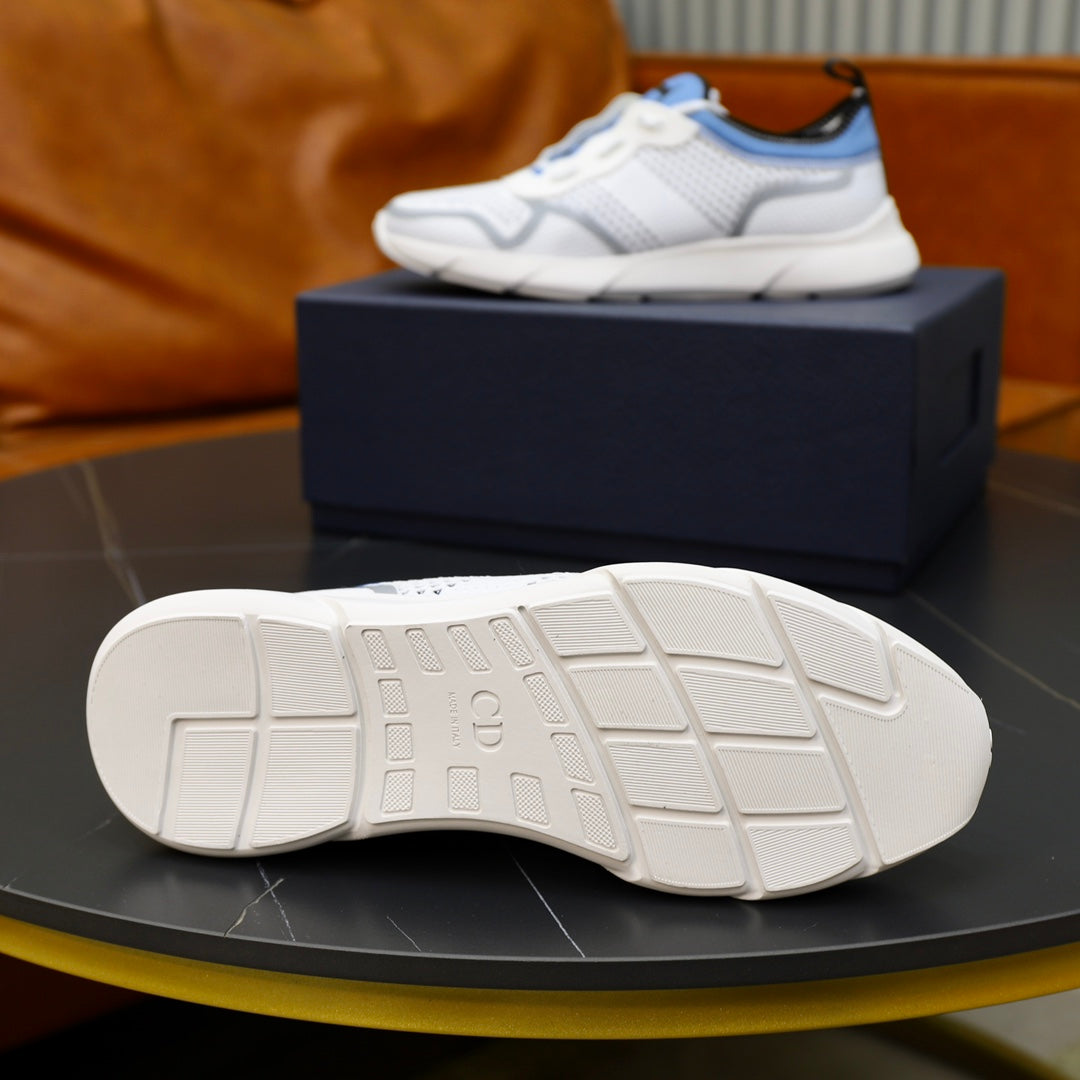 CD B21 Sneaker White Blue Knitted 643605