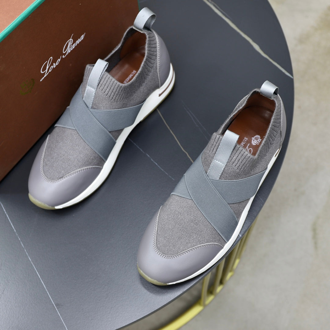 LP 360 KNITTED CASUAL SNEAKERS GRAY WOOL