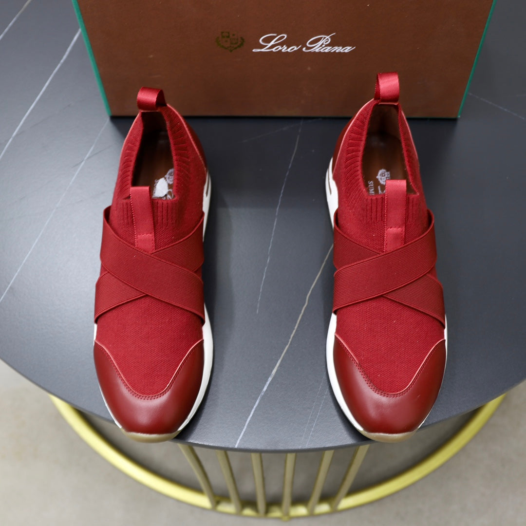 LP 360 KNITTED CASUAL SNEAKERS CHERRY WOOL