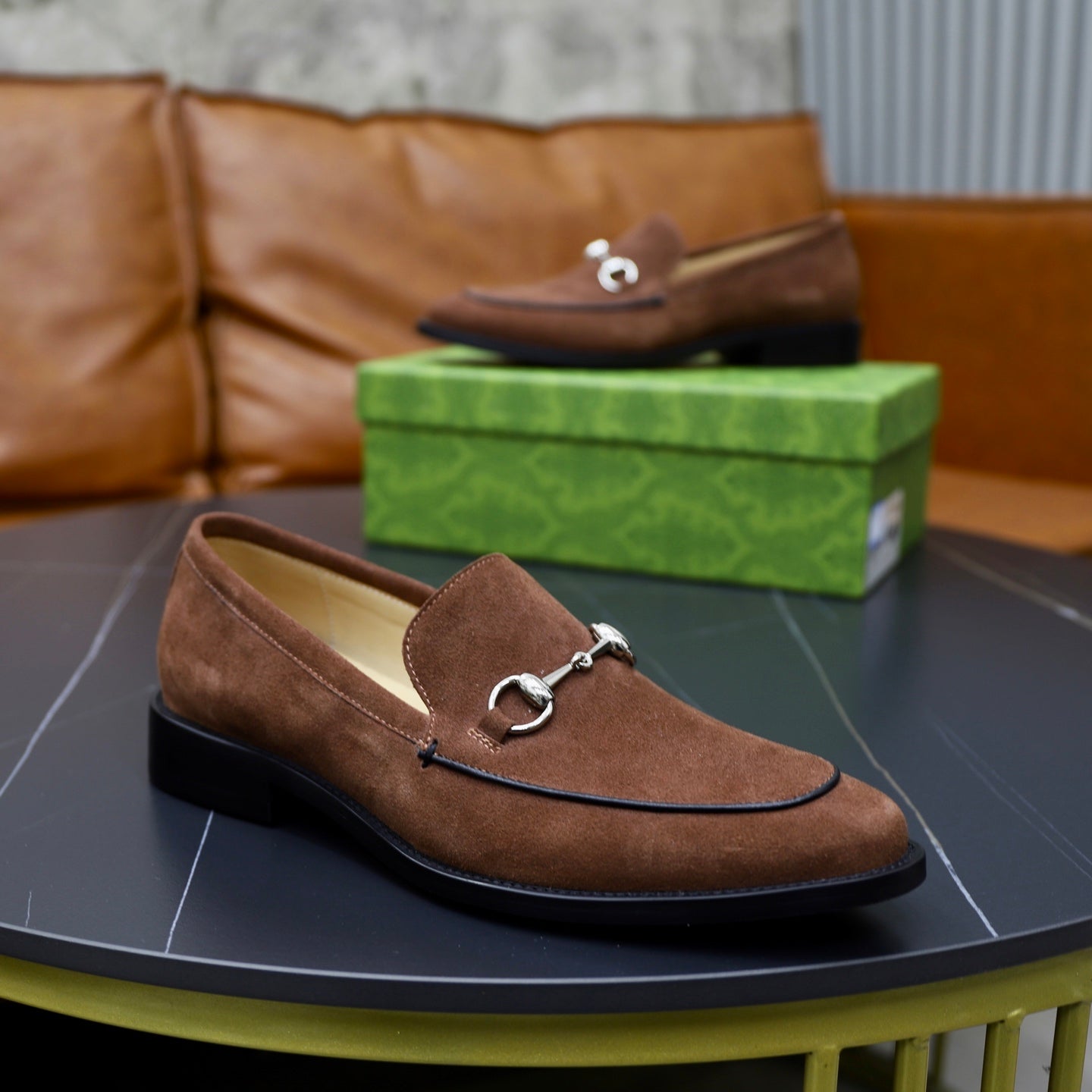 GG Men's Jordaan Loafer Brown Suede 560882