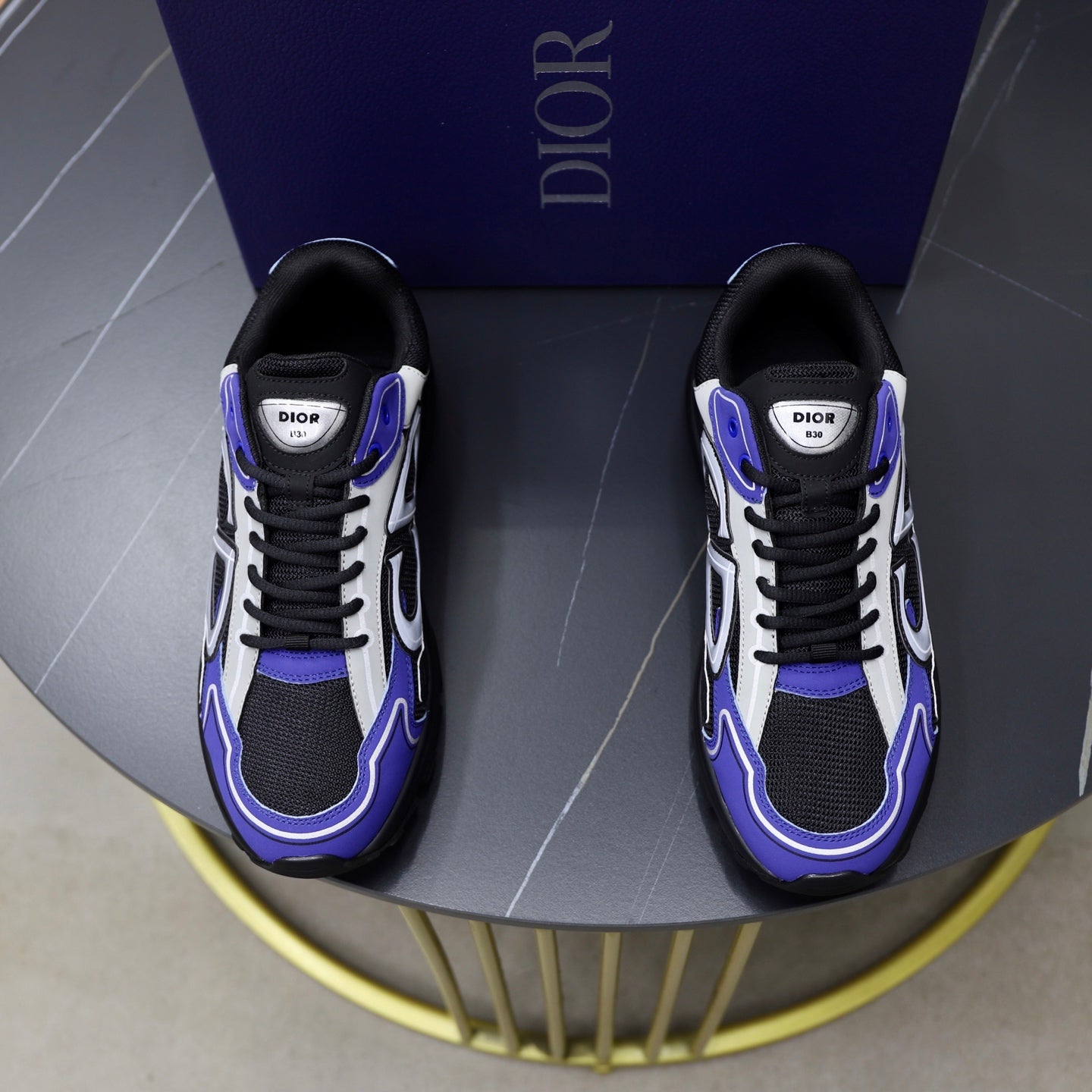 CD B30 Sneaker Black Mix Purple Mesh 643617