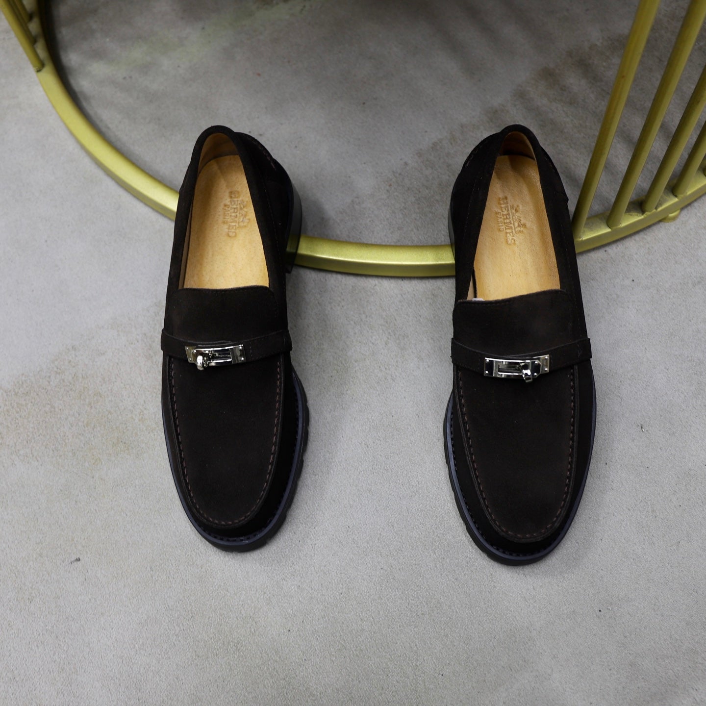 HM Men's Icone Loafer Dark Brown Suede 714426