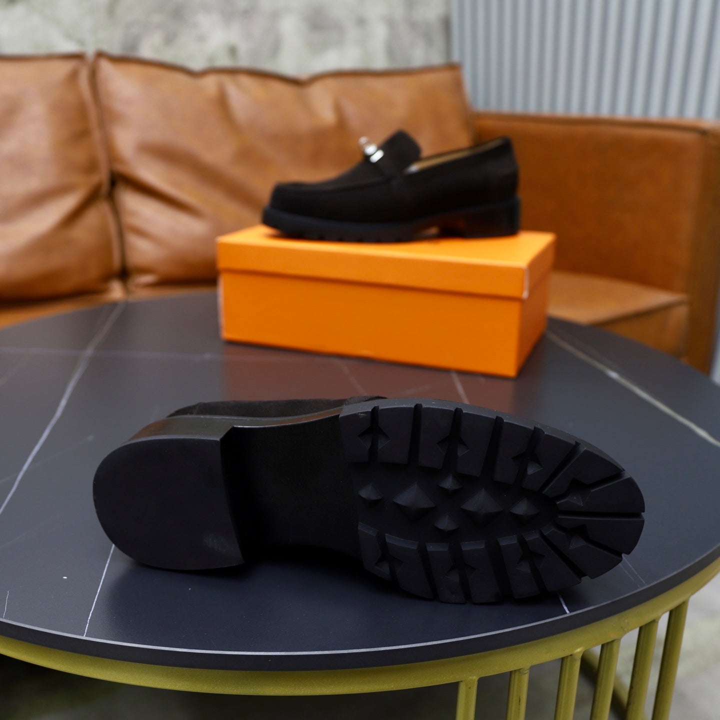 HM Men's Icone Loafer Dark Brown Suede 714426