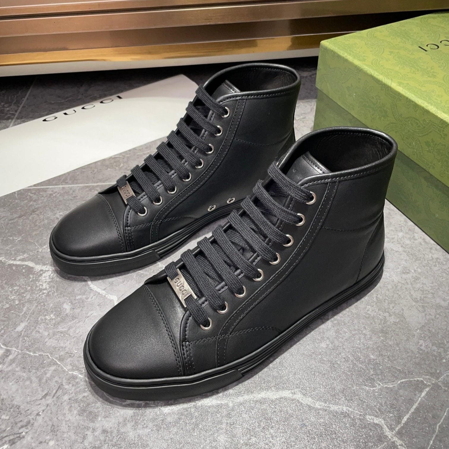 GG Men's Boots Black Black 537088