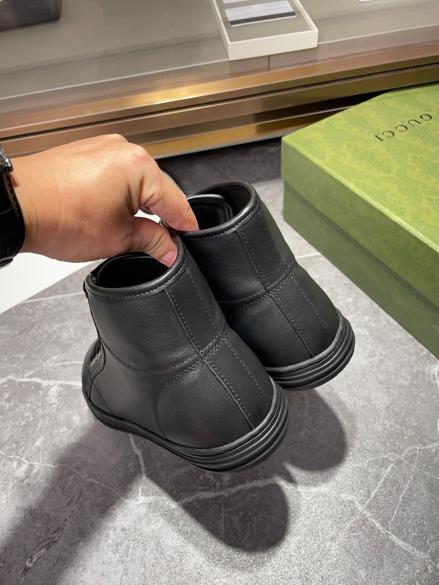 GG Men's Boots Black Black 537088