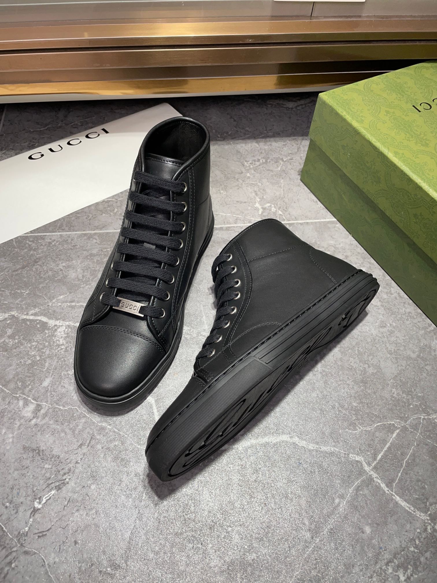 GG Men's Boots Black Black 537088