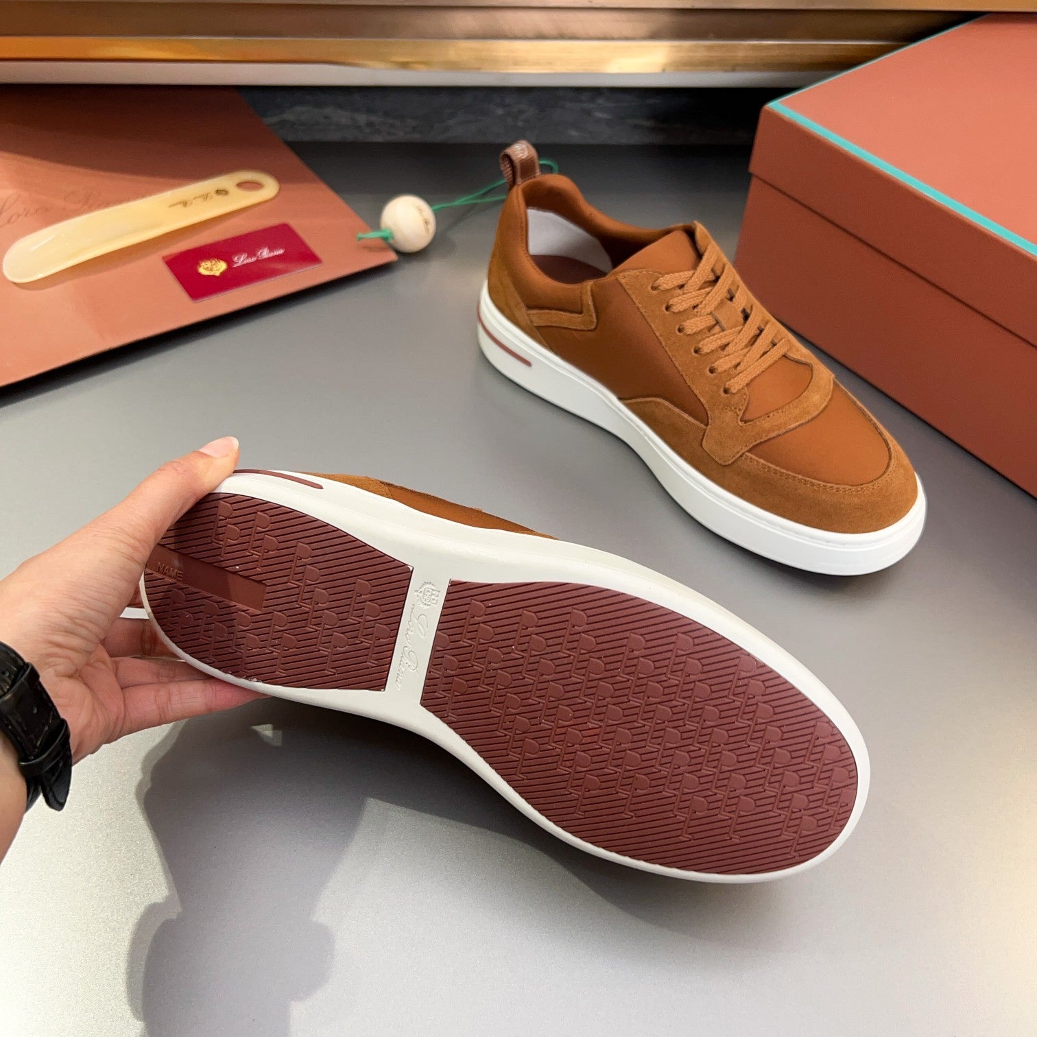 LP NEWPORT WALK SNEAKERS RUSSET SUEDE