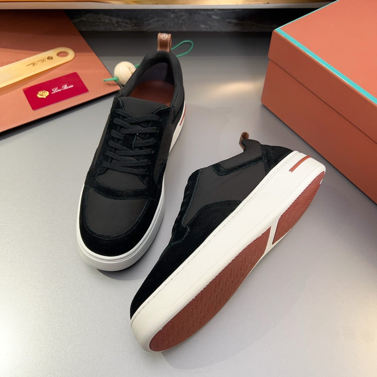 LP NEWPORT WALK SNEAKERS BLACK SUEDE