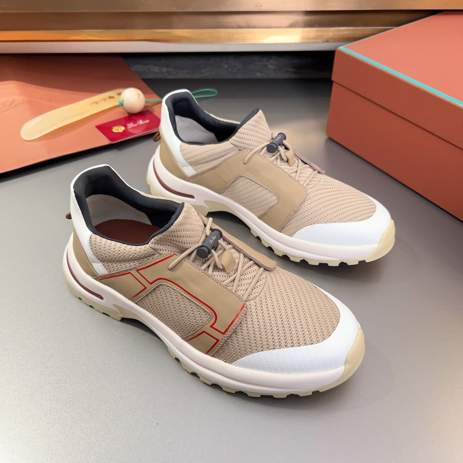 LP TRAIL HIKER WALK SNEAKER TAWNY MESH BREATHABLE