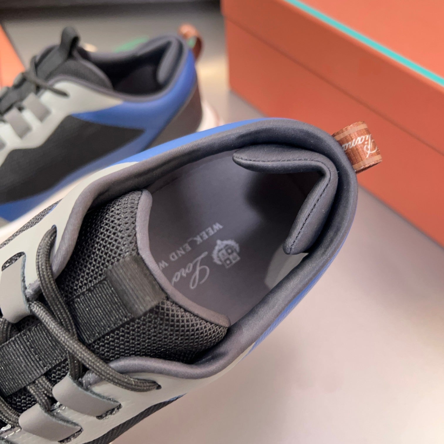 LP BRUNELLO SNEAKERS BLACK AND GRAY MESH BREATHABLE