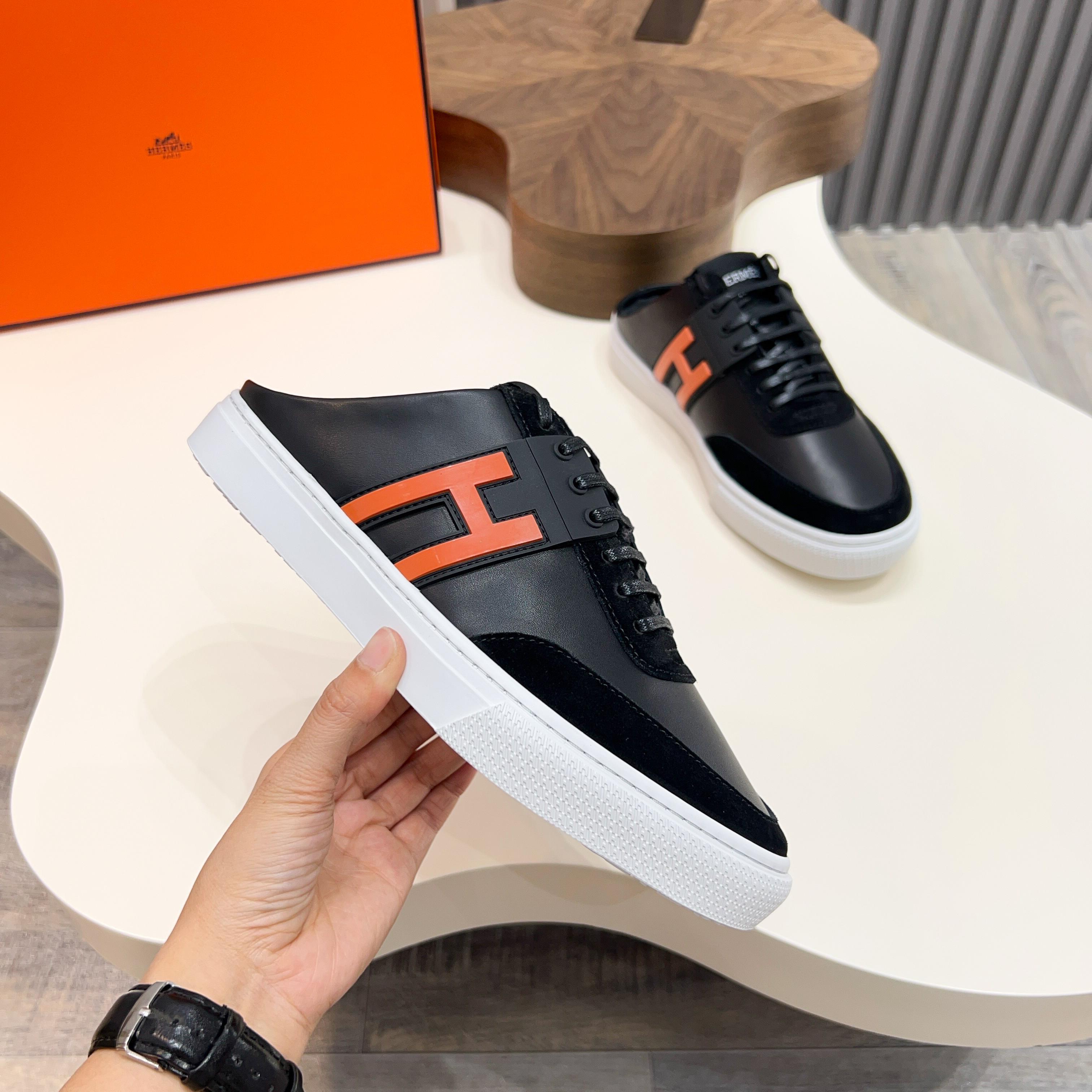 HM Men's Keep Mule Black Suede Calfskin 651997