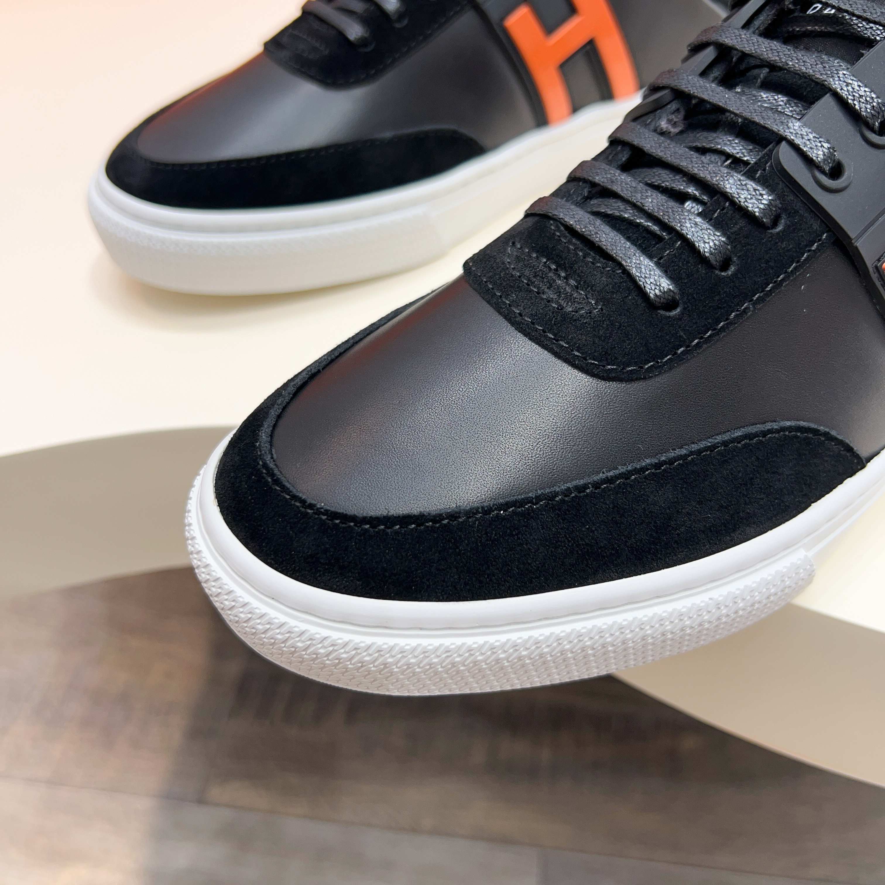 HM Men's Keep Mule Black Suede Calfskin 651997