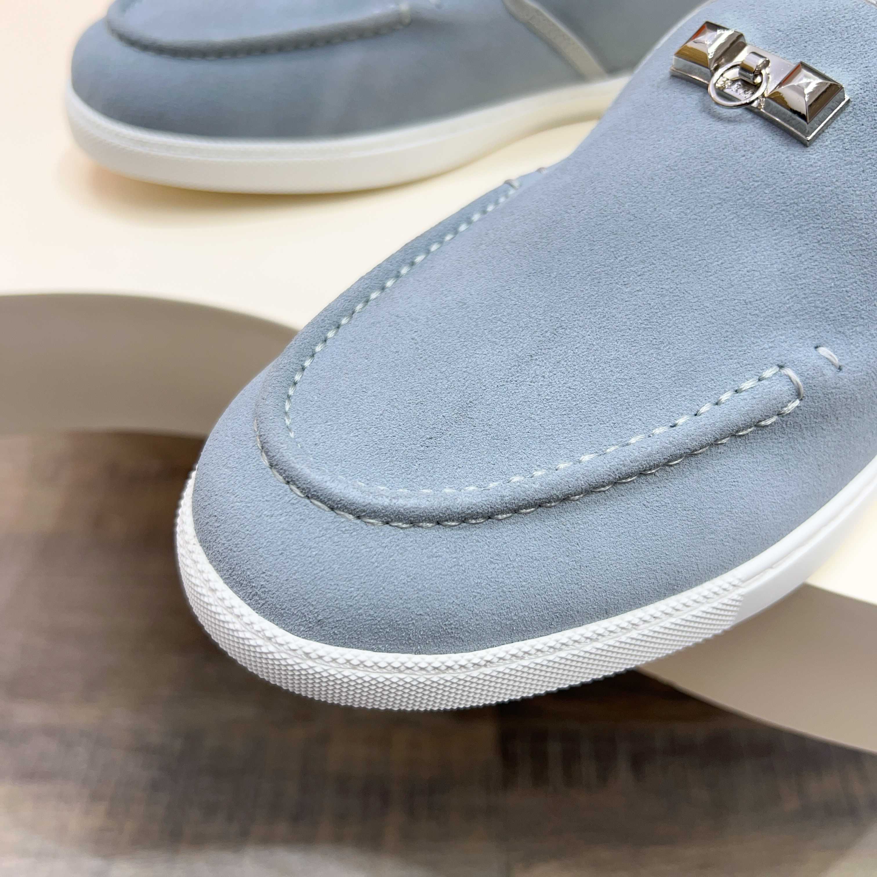 HM Men's Jour Loafer Pastel Blue Suede 687432
