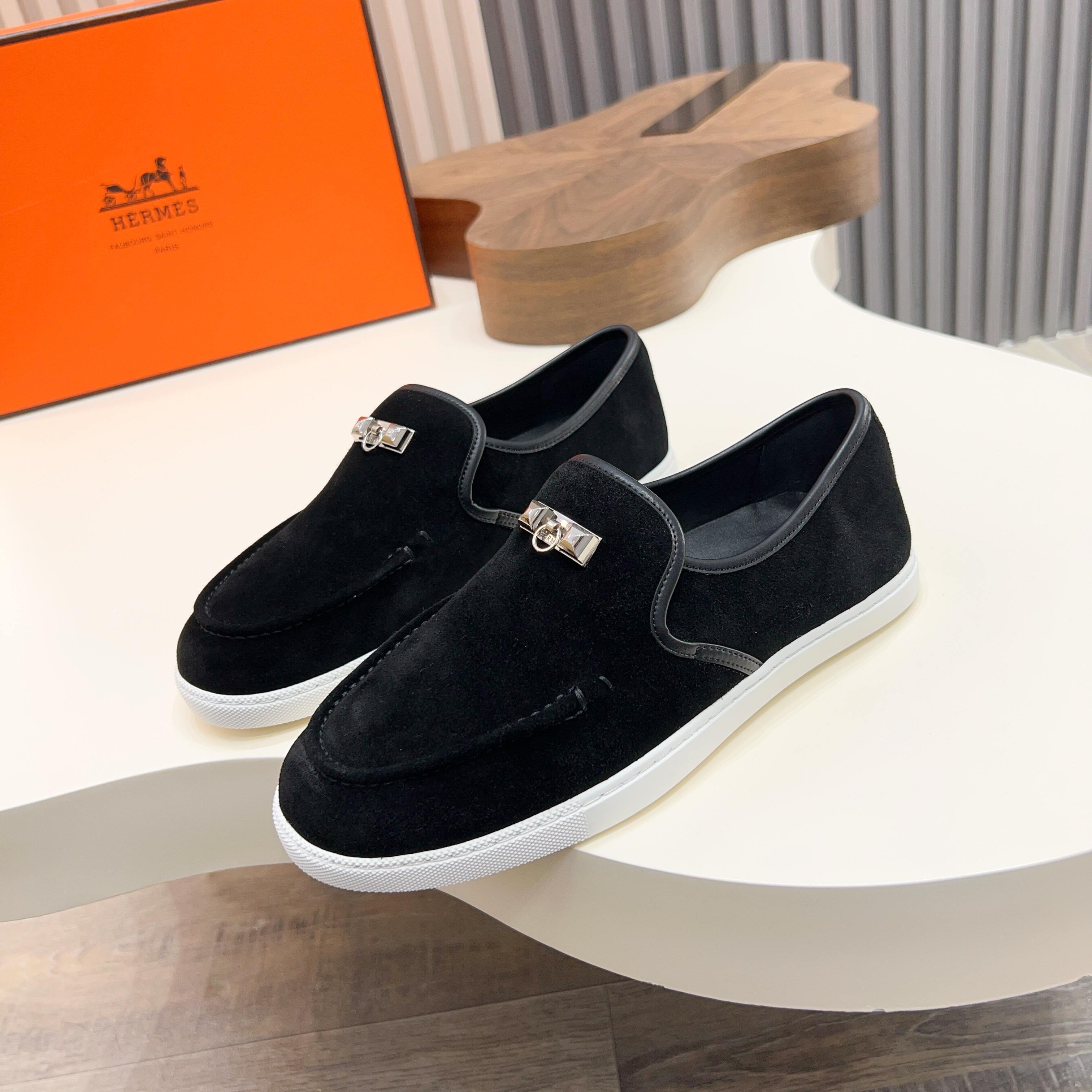 HM Men's Jour Loafer Black Suede 687435