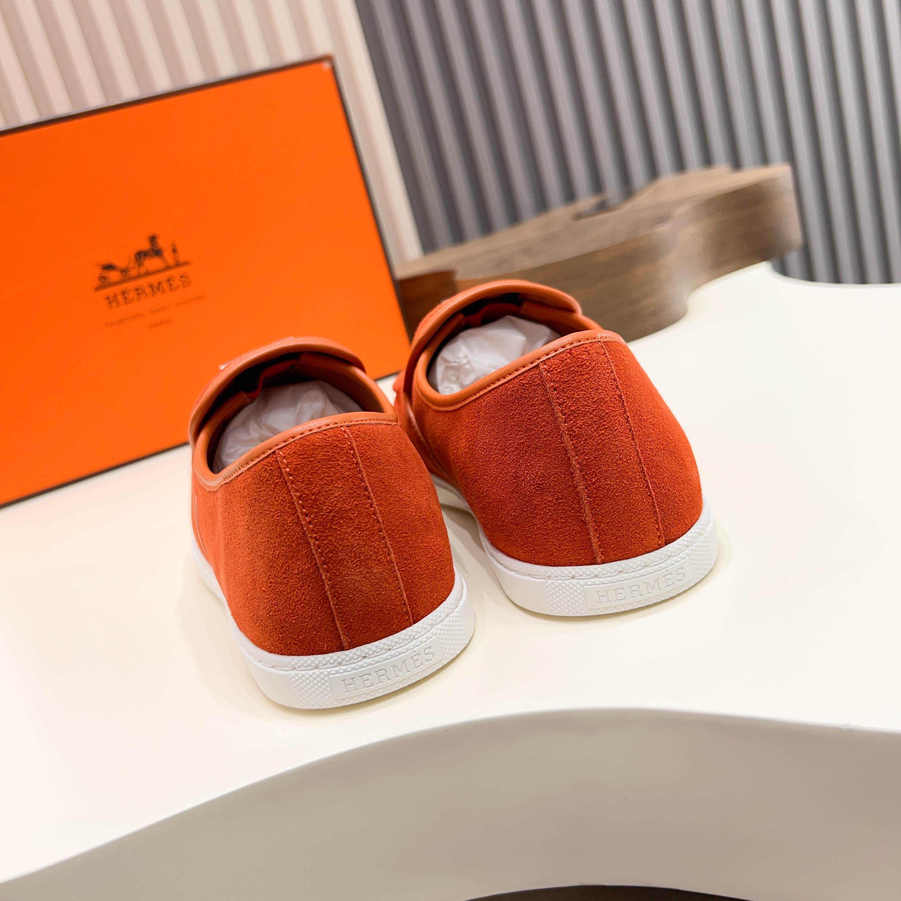 HM Men's Jour Loafer Orange Suede 687436