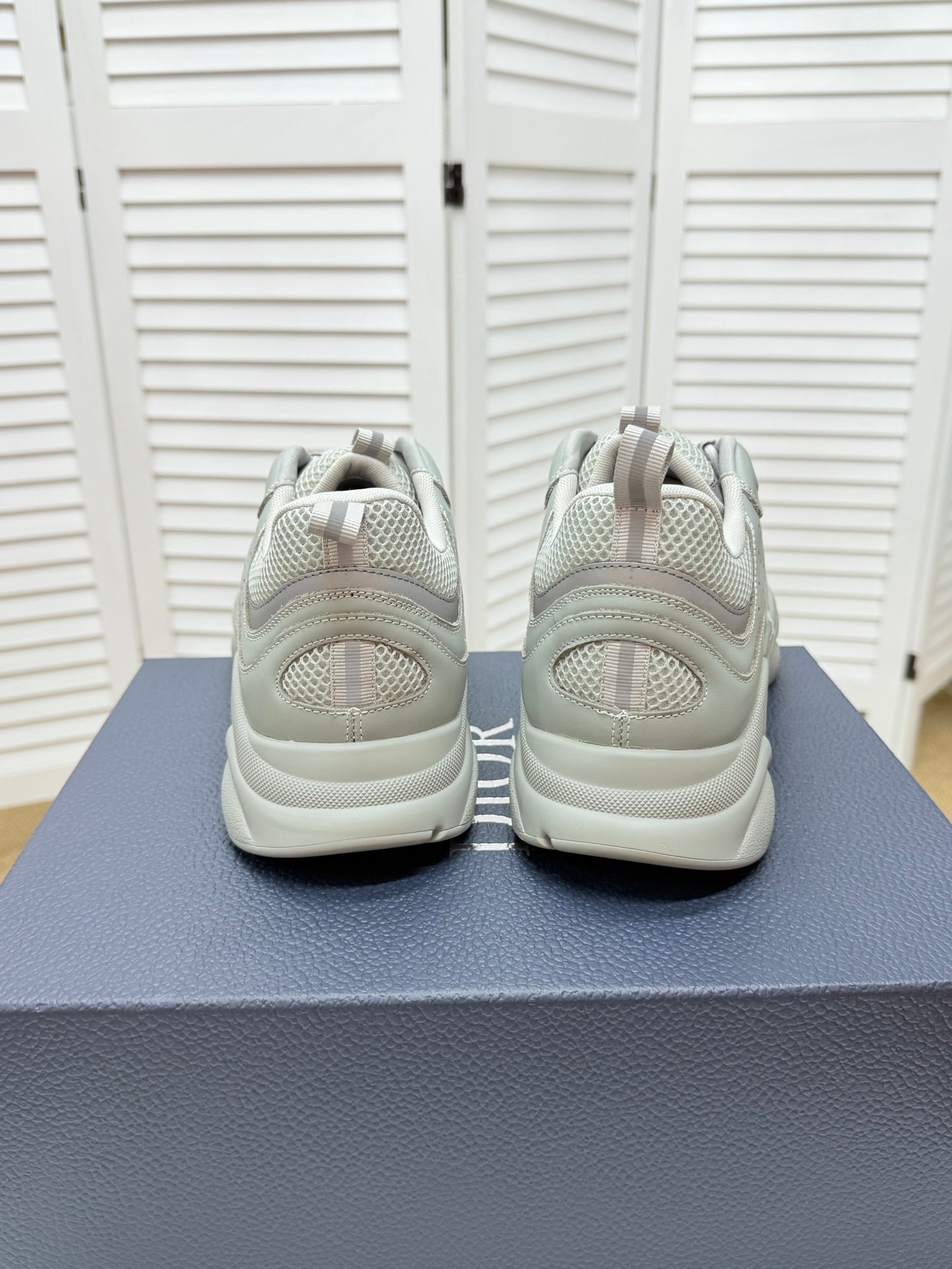 CD B22 Sneaker Grey Mesh Calfskin 648059