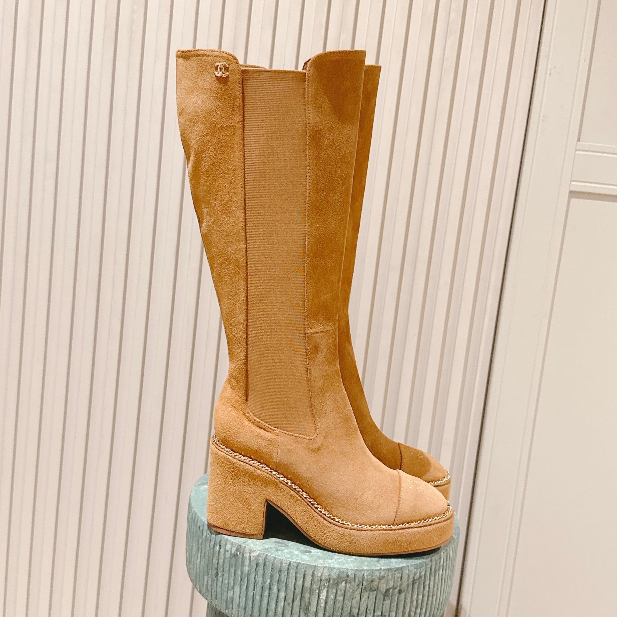 CC 25SS High Boot Beige Suede 431718