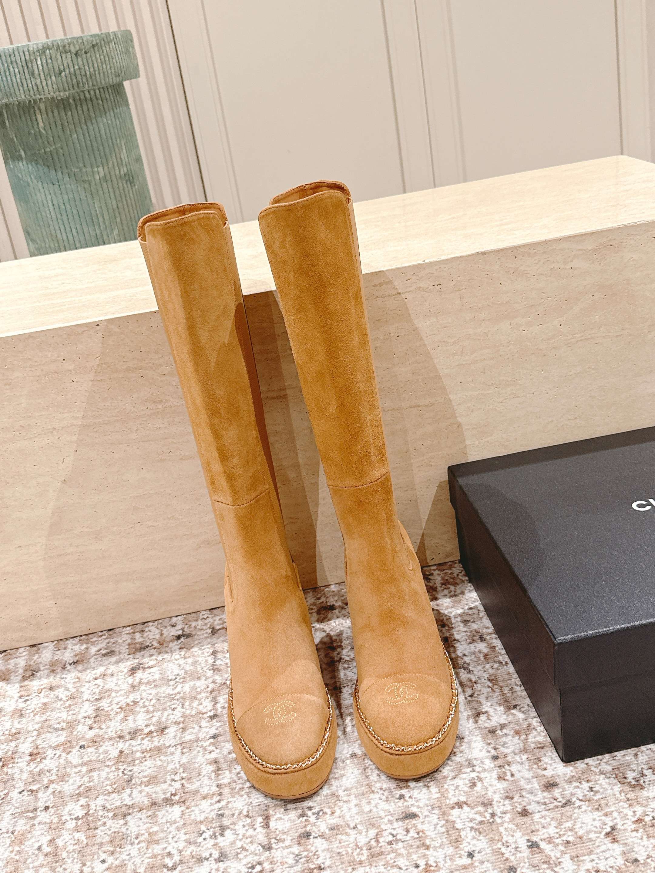 CC 25SS High Boot Beige Suede 431718