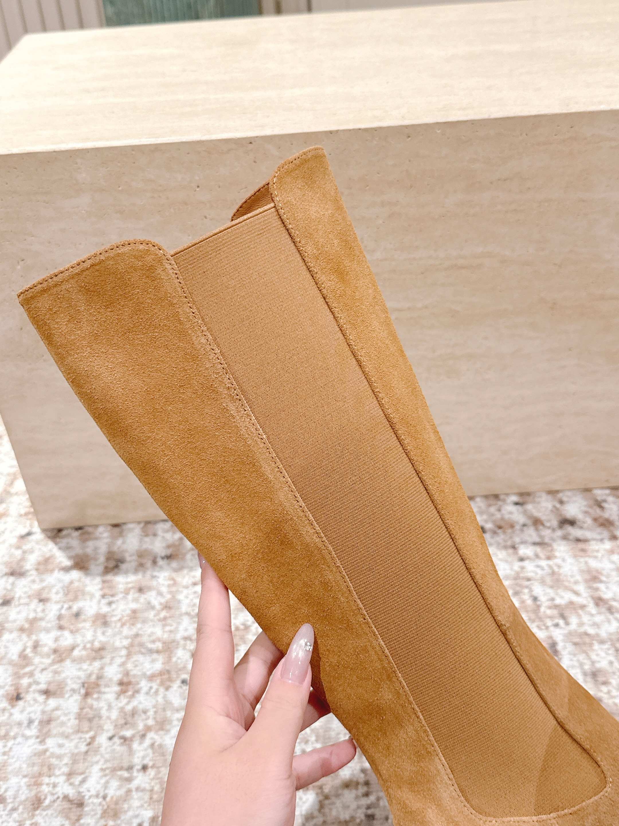 CC 25SS High Boot Beige Suede 431718