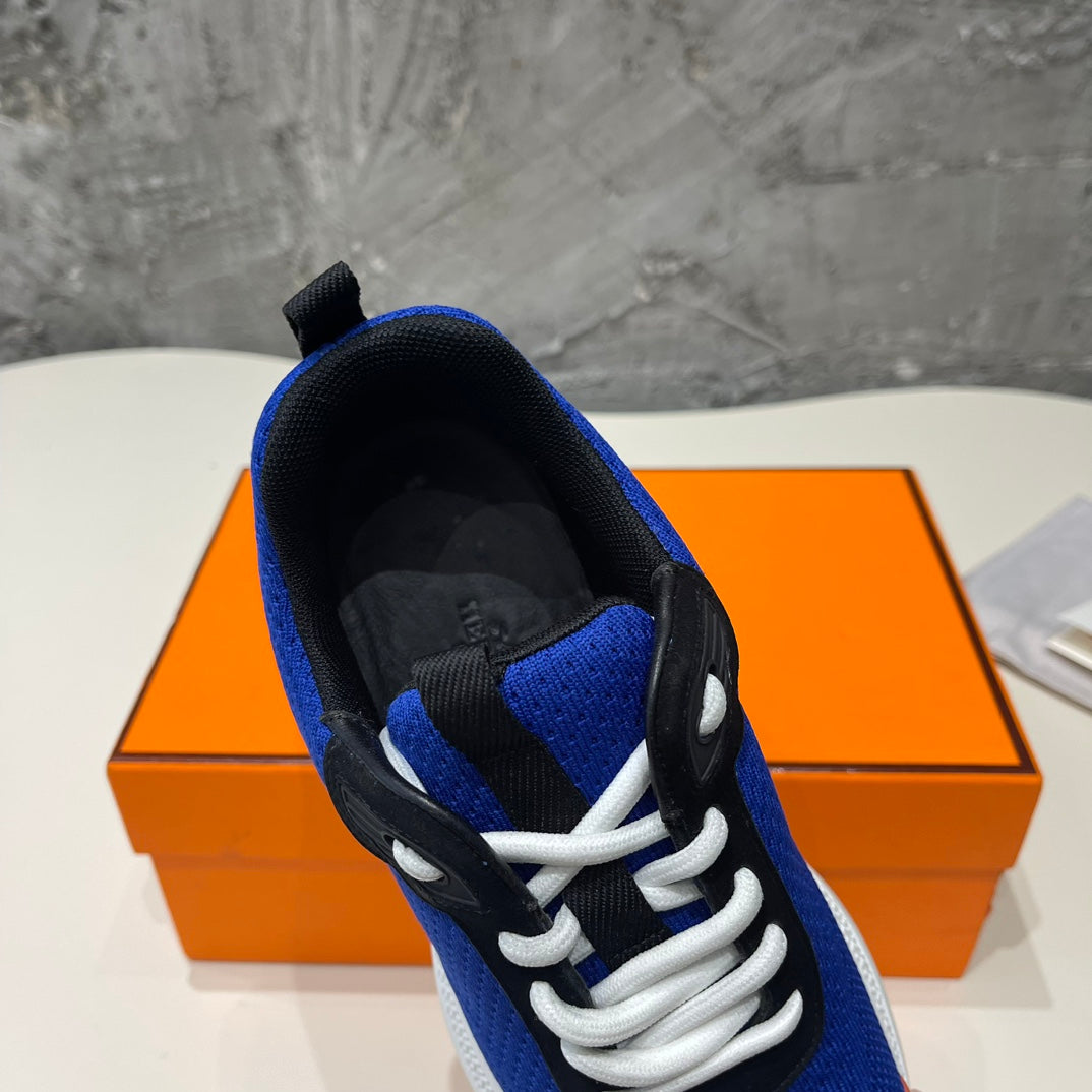 HEROS SNEAKERS COBALT GOATSKIN