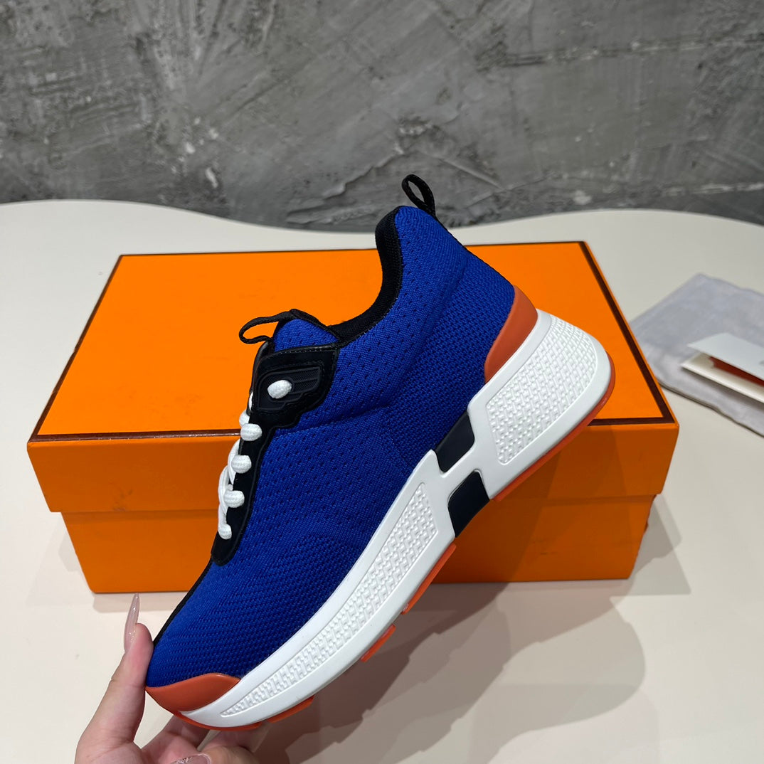 HEROS SNEAKERS COBALT GOATSKIN