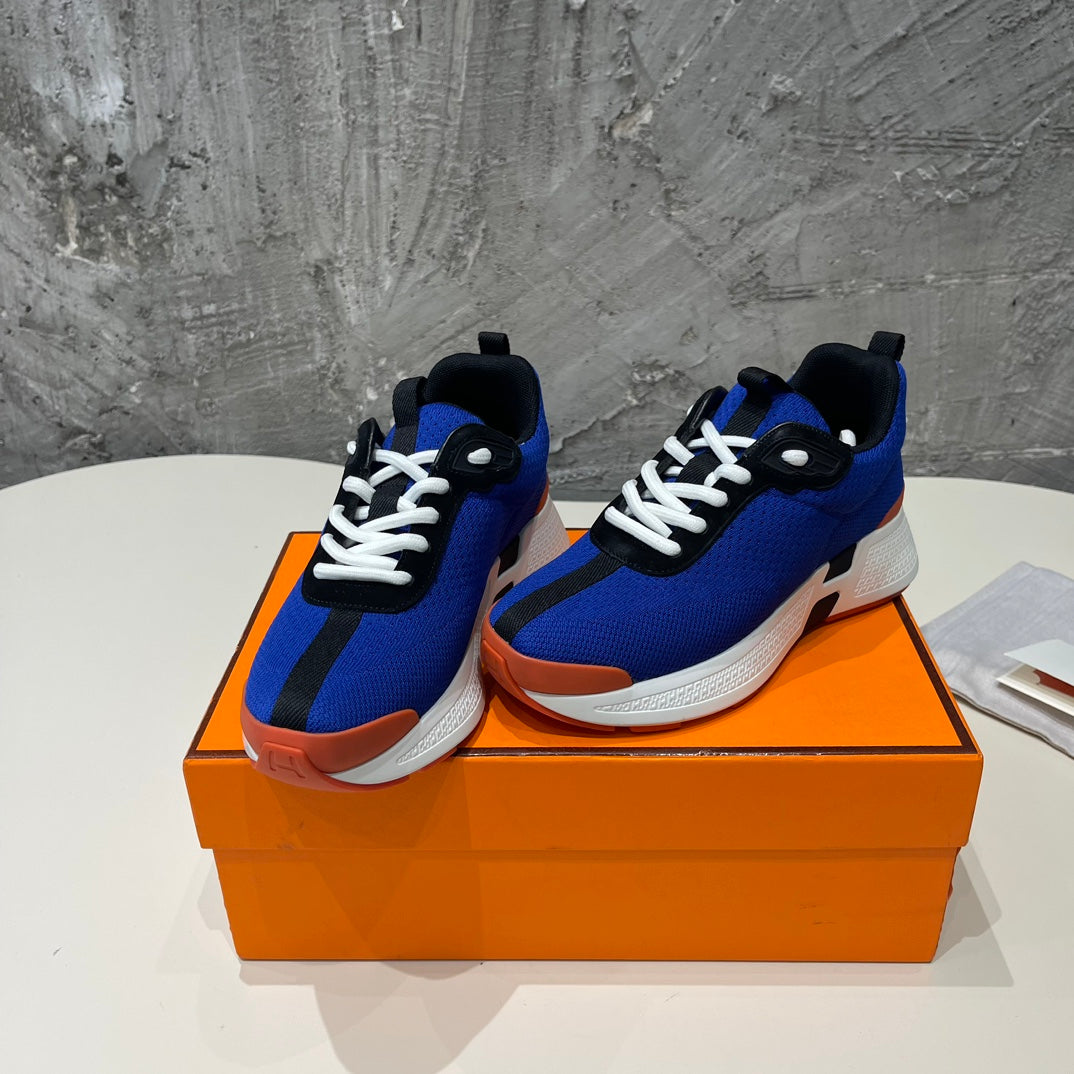 HEROS SNEAKERS COBALT GOATSKIN