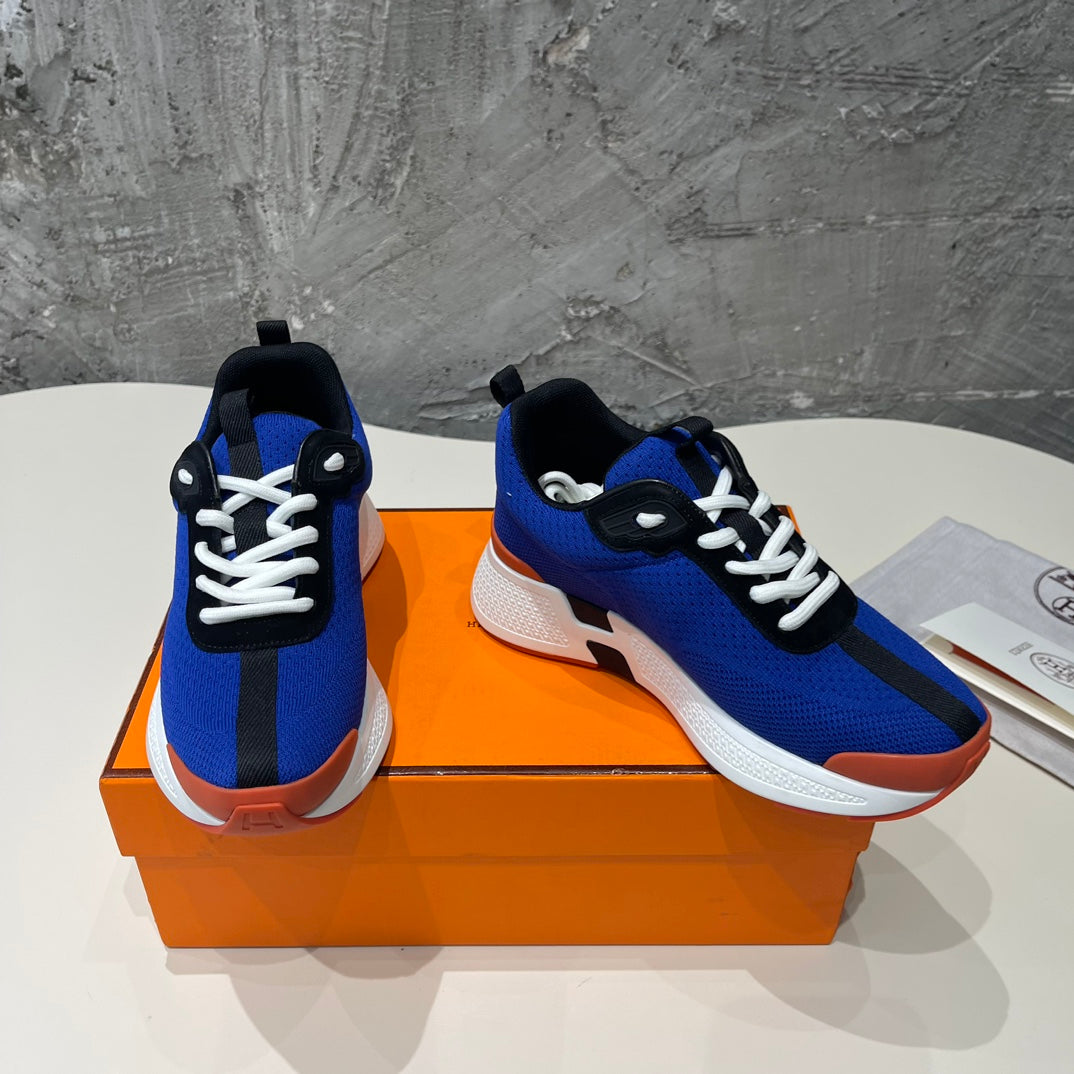 HEROS SNEAKERS COBALT GOATSKIN