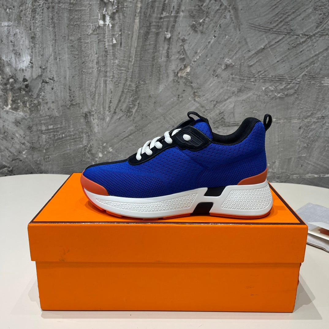 HEROS SNEAKERS COBALT GOATSKIN