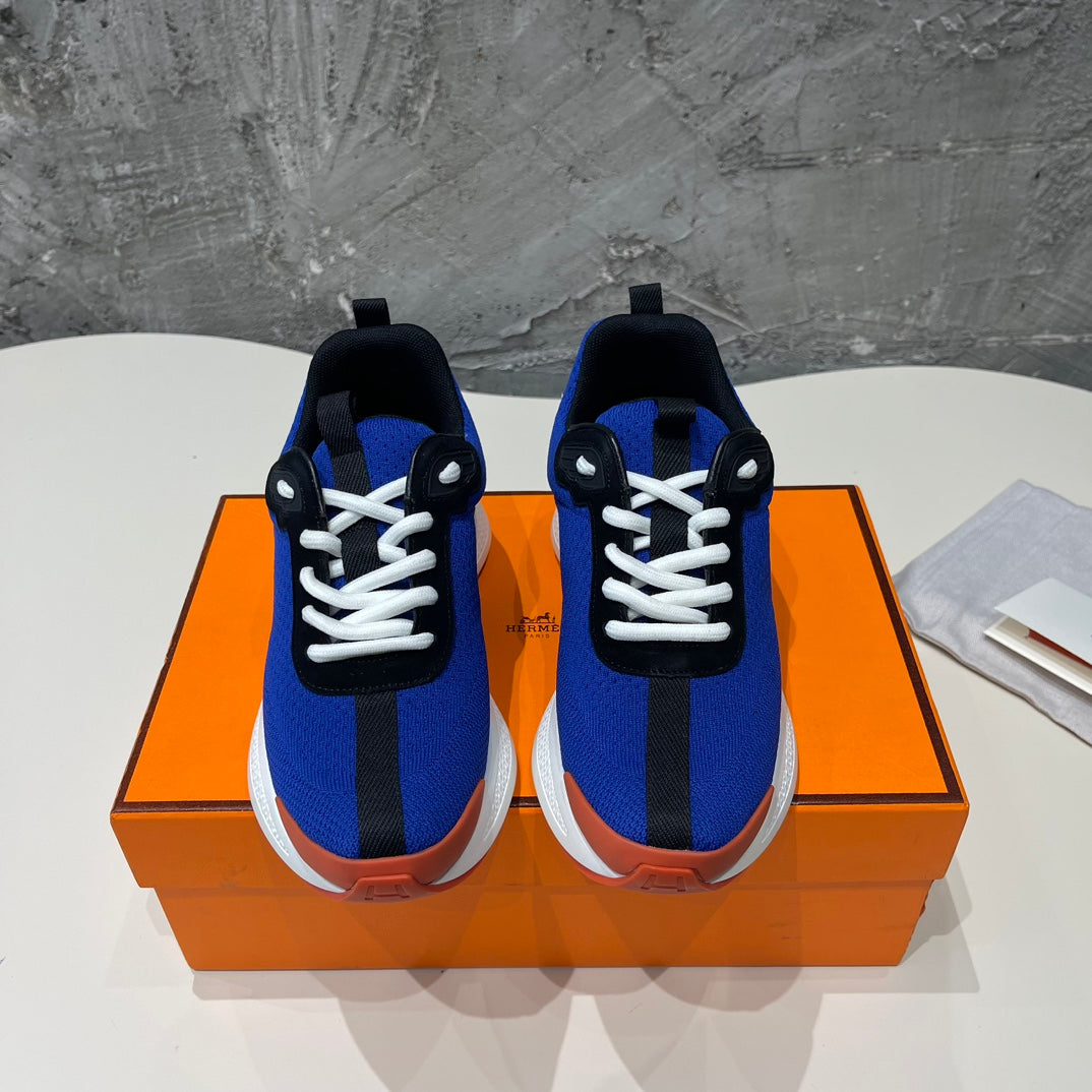 HEROS SNEAKERS COBALT GOATSKIN