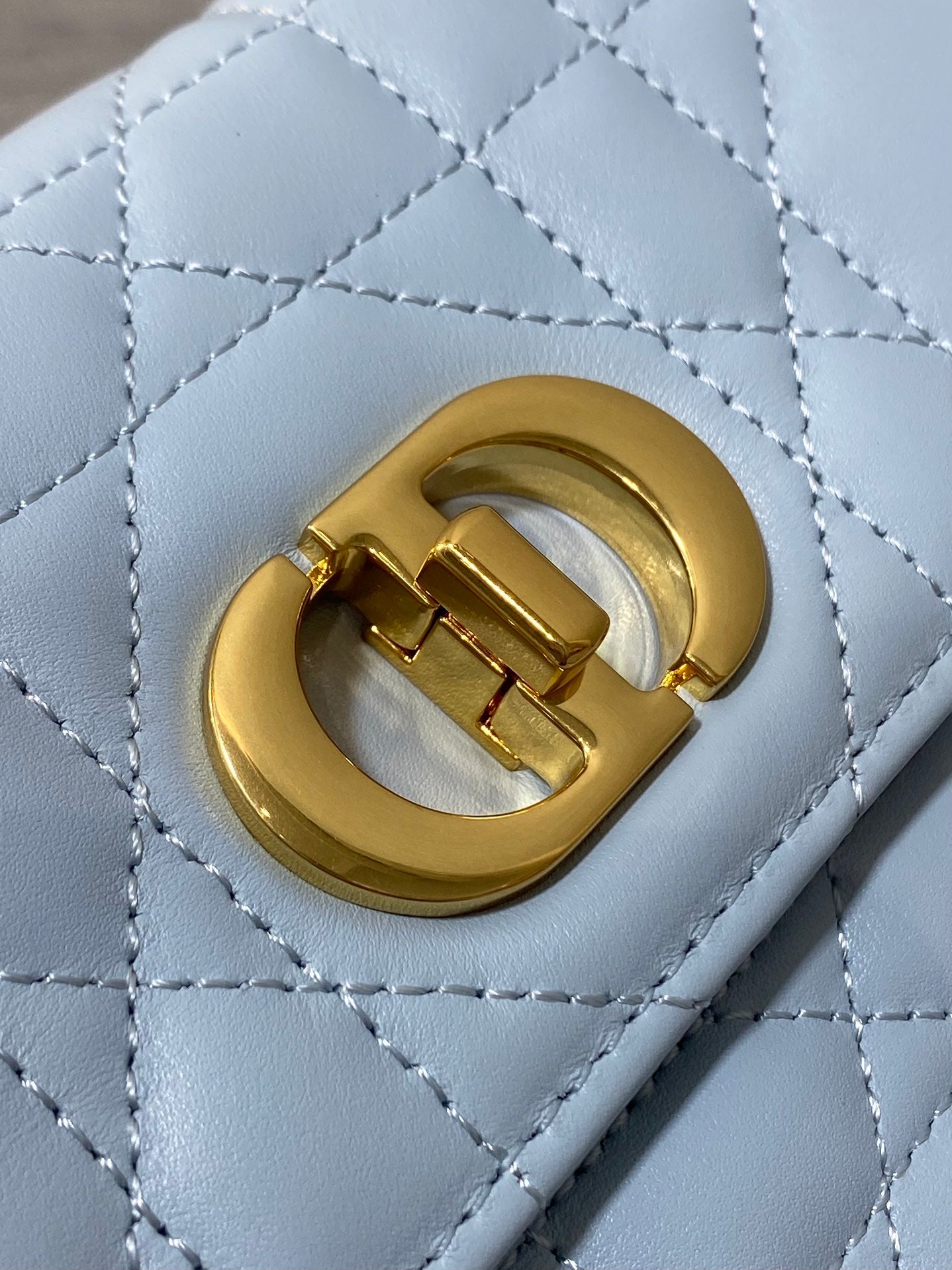 CD Miss Caro 17 Bag Blue Calfskin 229248