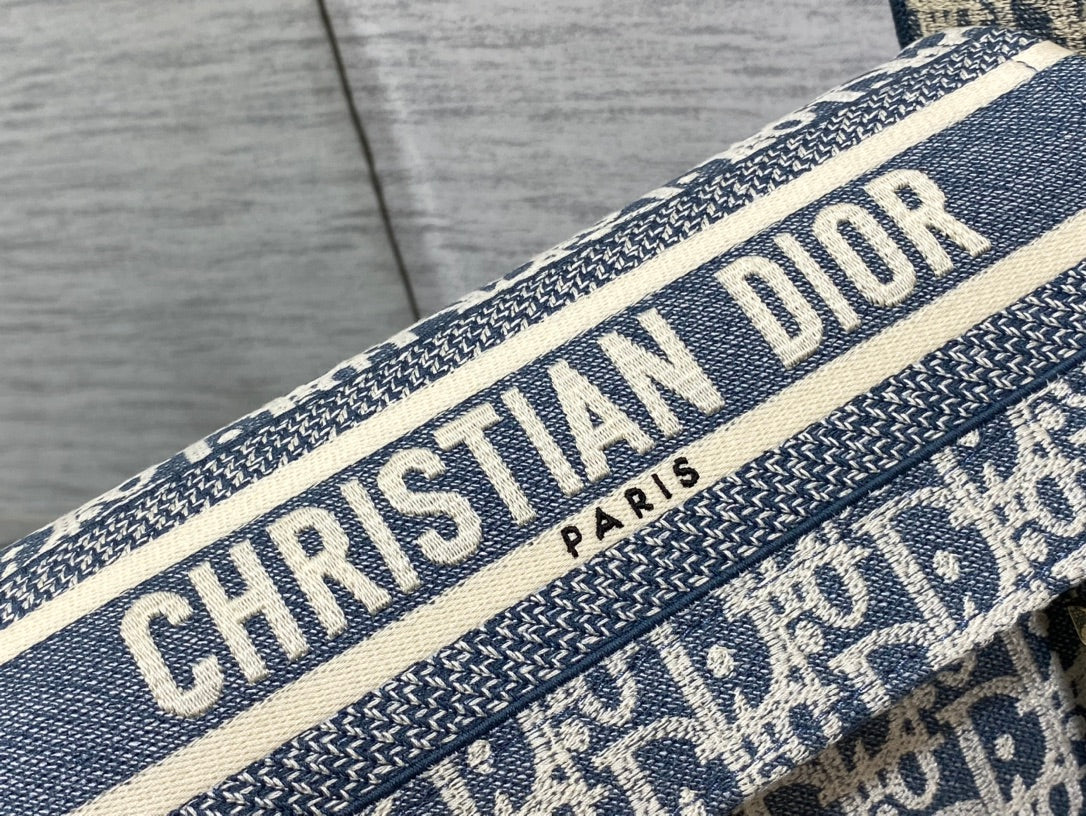 CD Small Diorcamp Bag 23 Blue White Denim