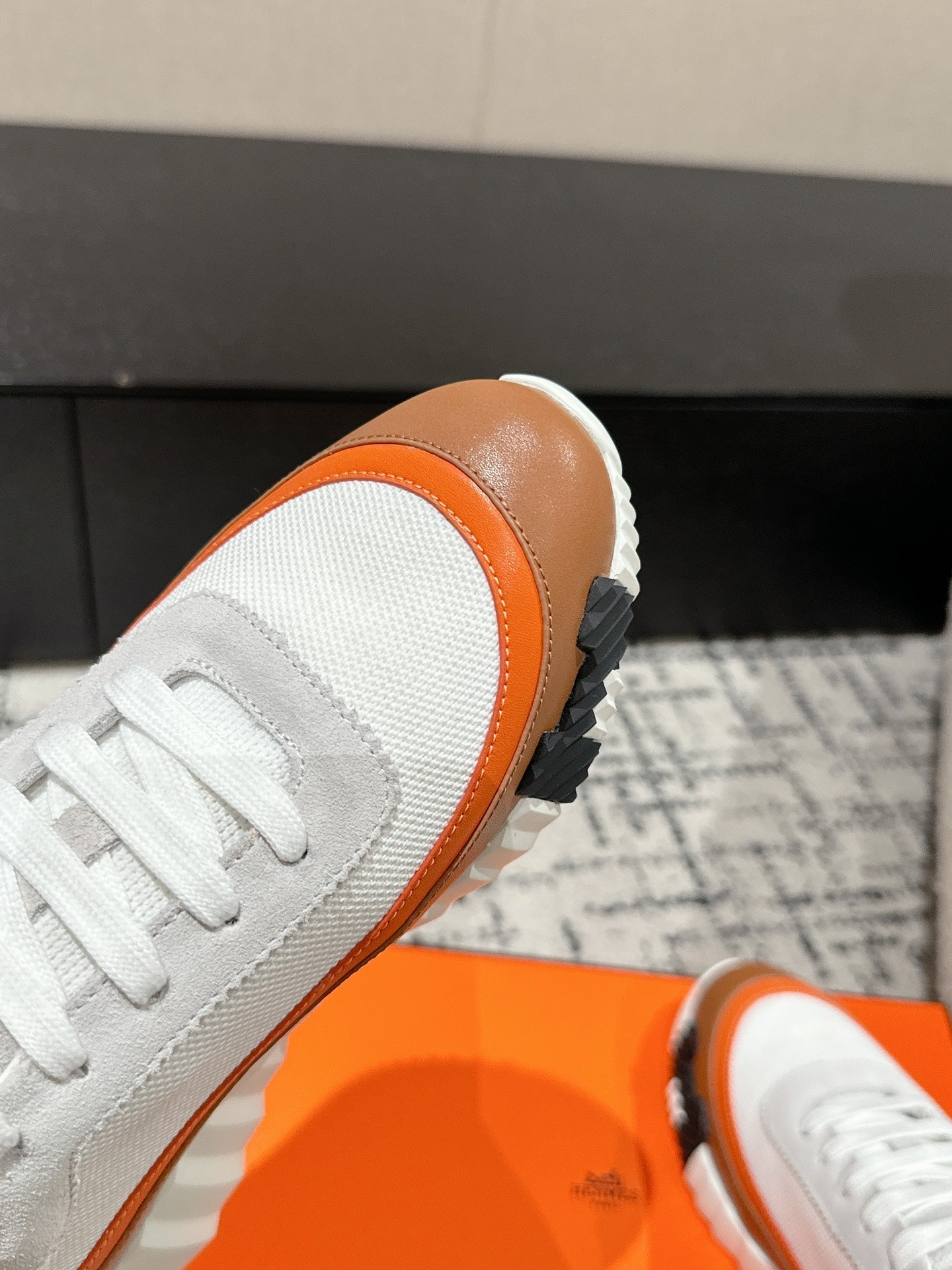 HM Sneaker In White Mesh Fabric 985319