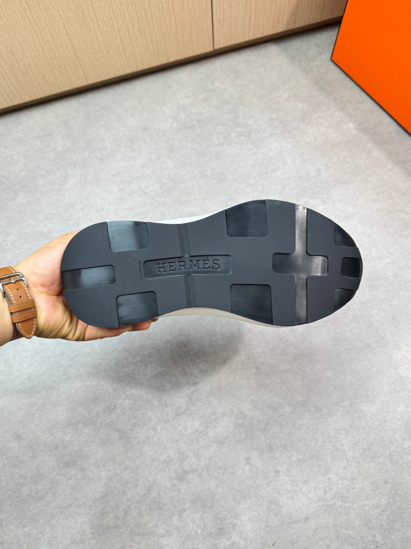 HM Men's Slip on Sneaker Black Knitted Fabric 643377