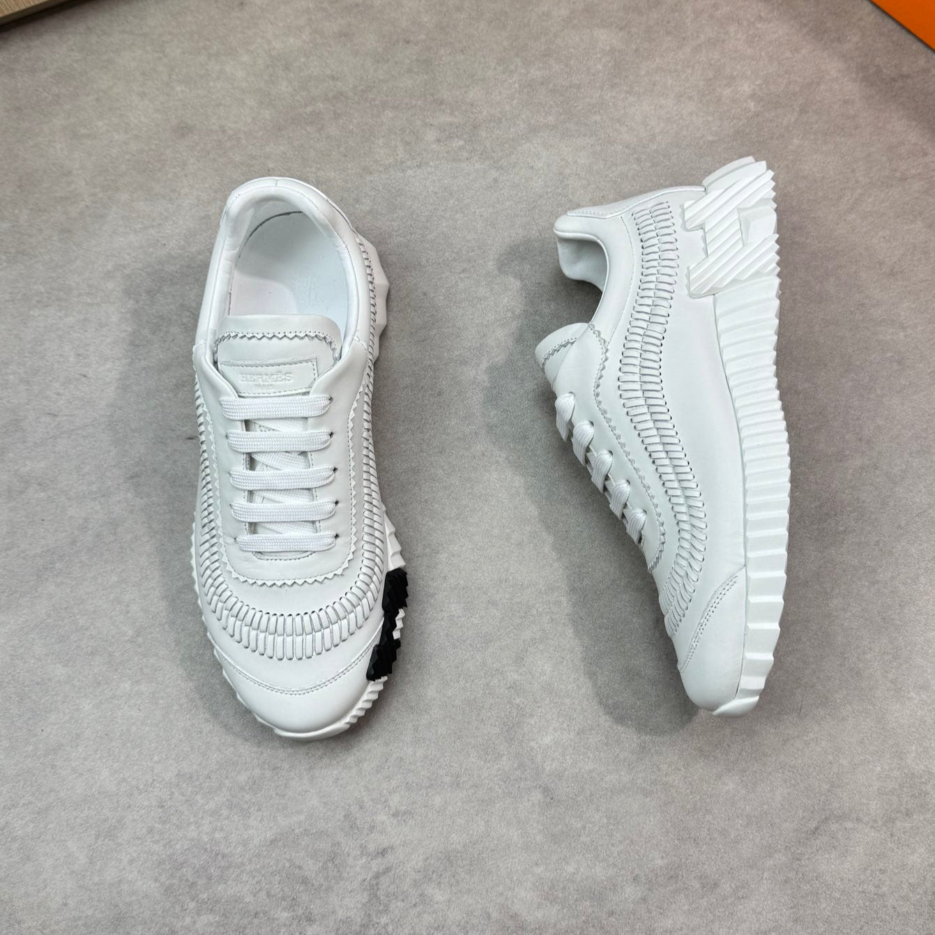 HM Men's Bouncing Sneaker White Calfskin 696026