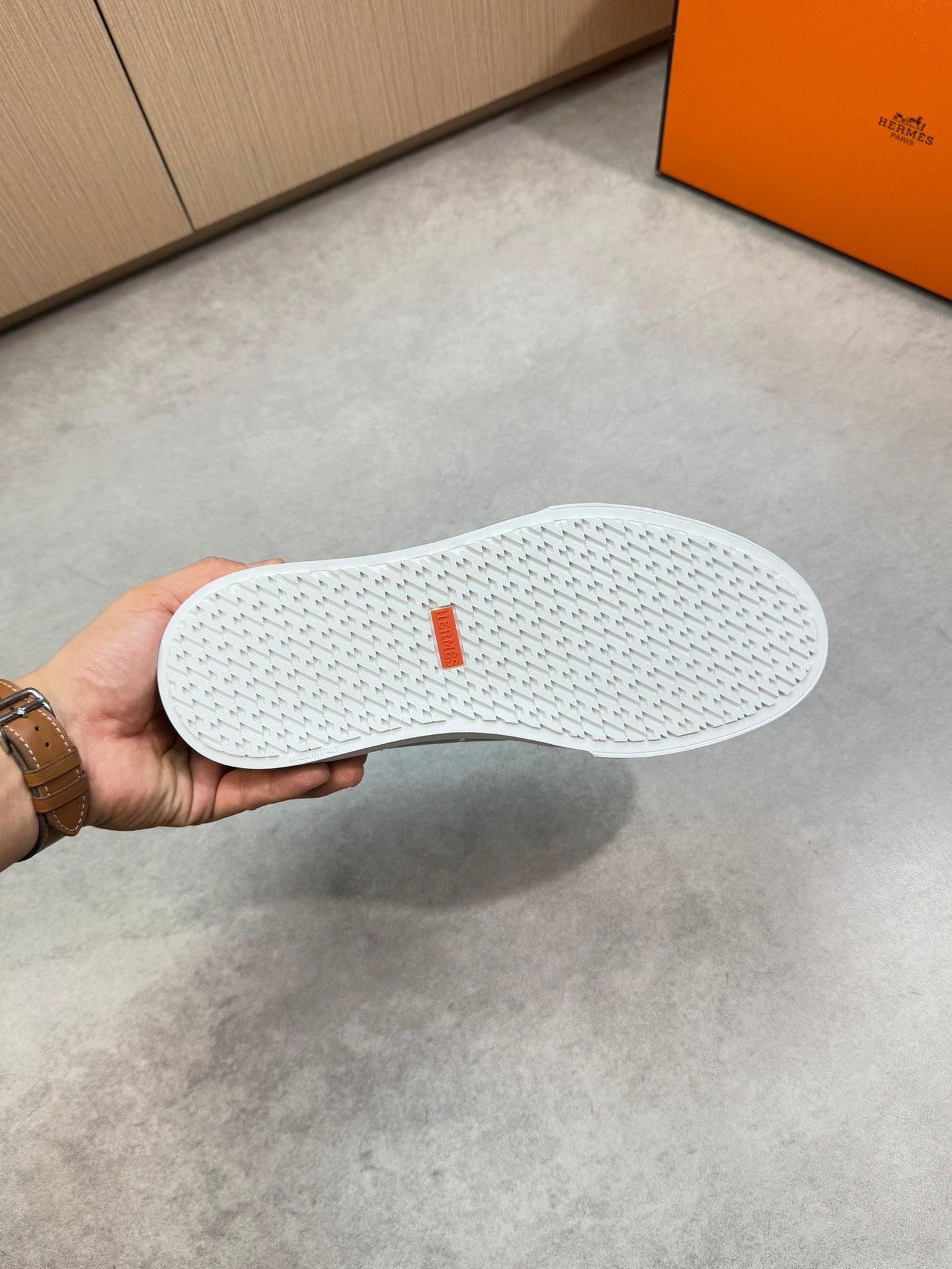 HM Men's Get Sneaker Blue Denim Calfskin 696207