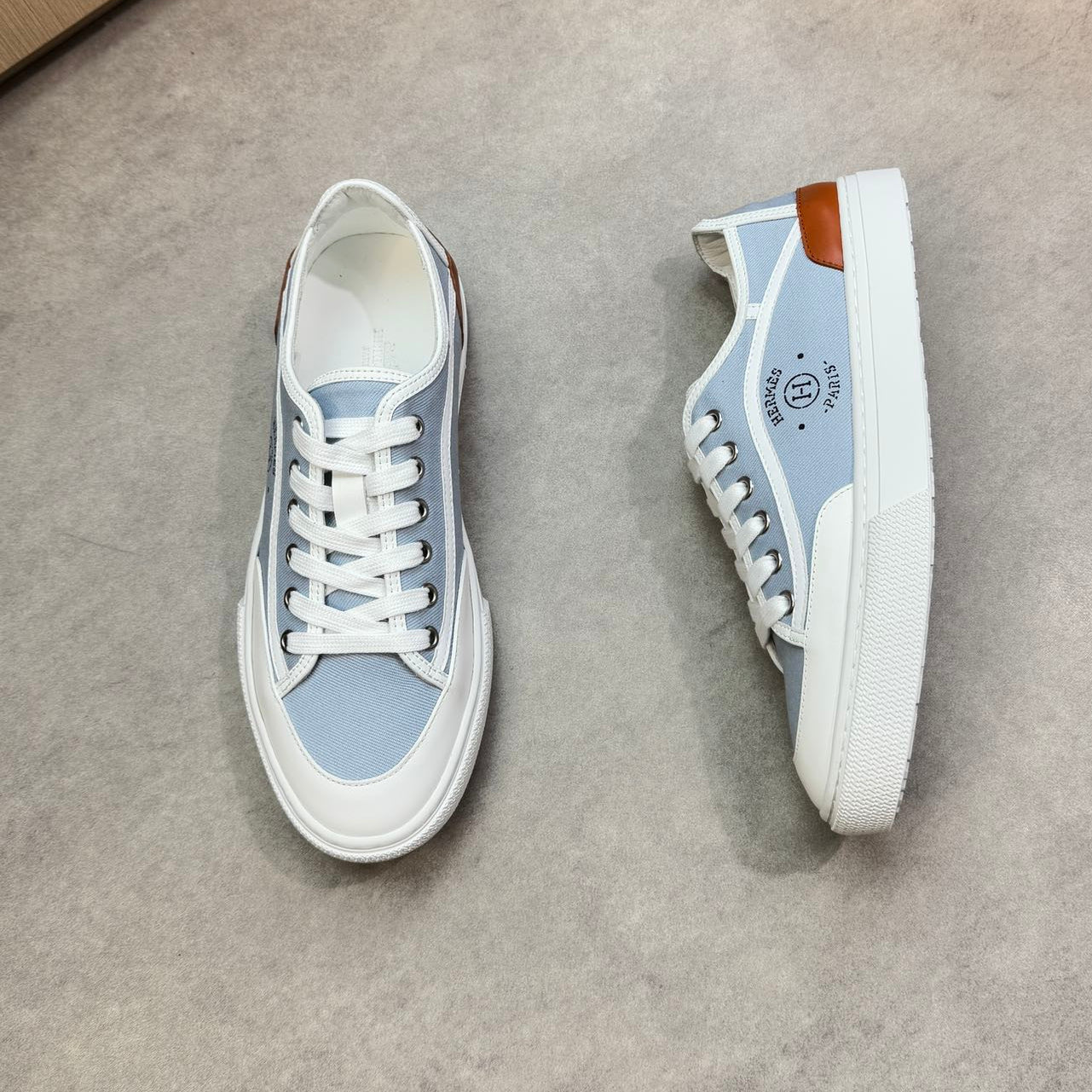 HM Men's Get Sneaker Blue Denim Calfskin 696207