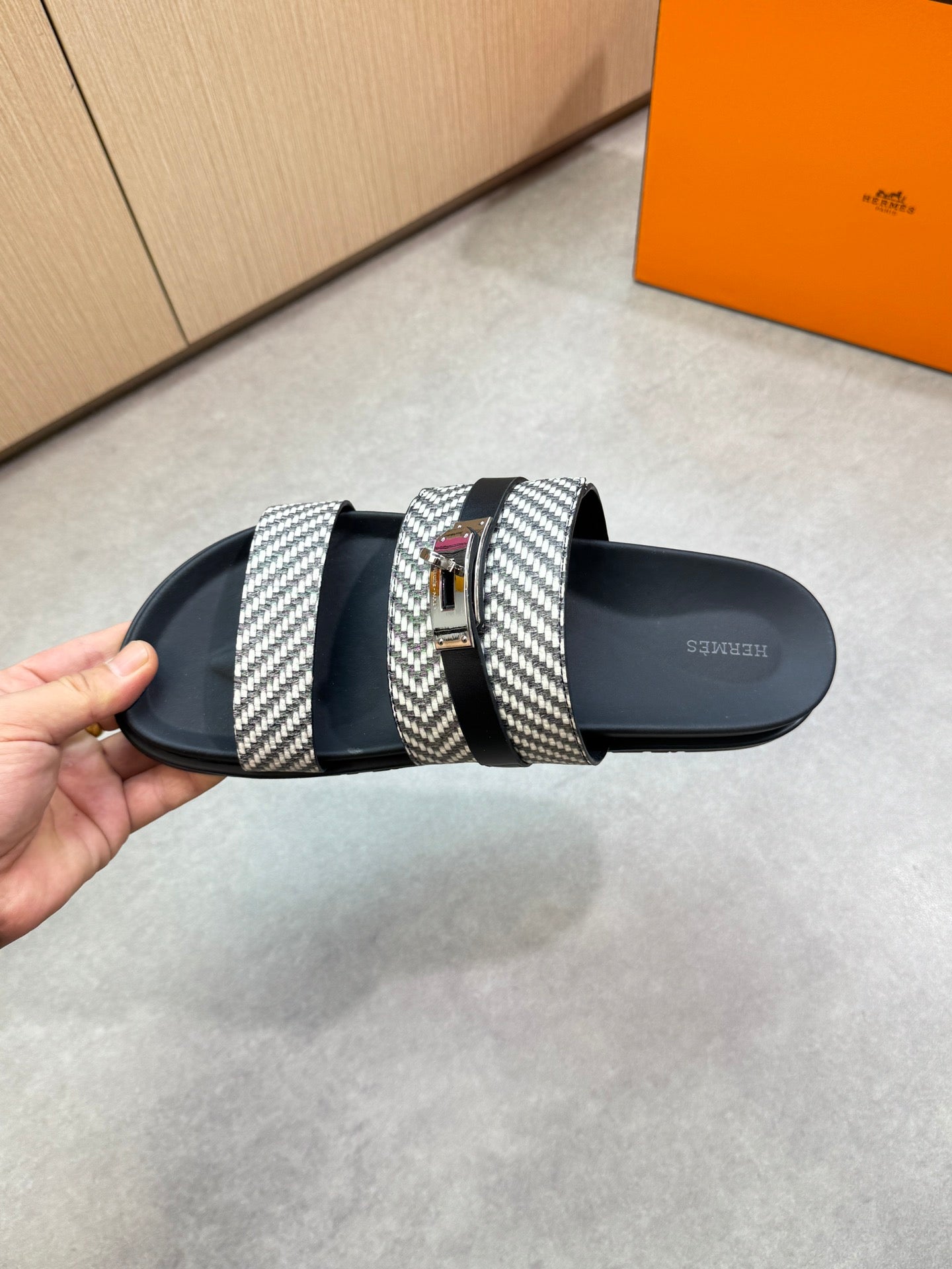 HM Men's Jackson Sandals Woven Calfskin 722030