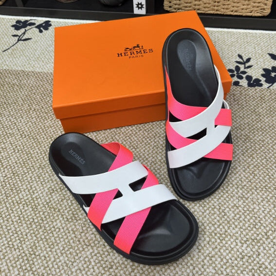 HM Men's Kazimir White Pink Calfskin 595495