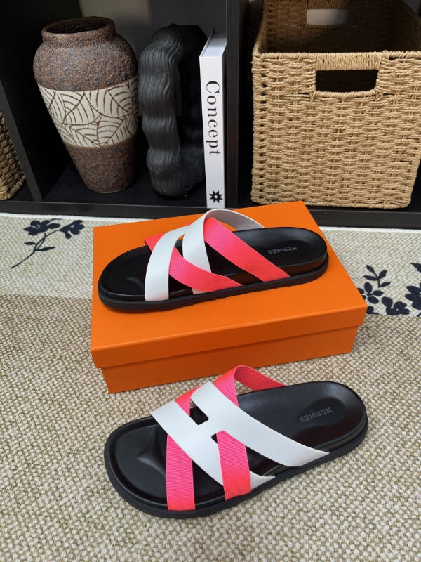 HM Men's Kazimir White Pink Calfskin 595495