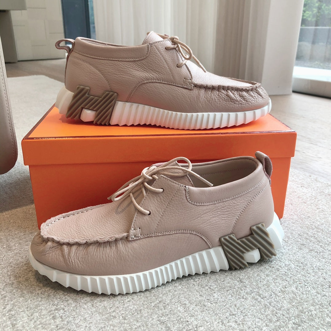 HM Men's Increase Sneaker Beige Cowhide 204371