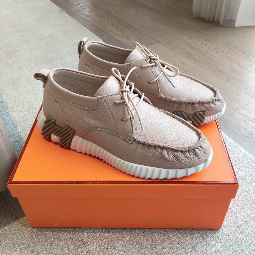 HM Men's Increase Sneaker Beige Cowhide 204371