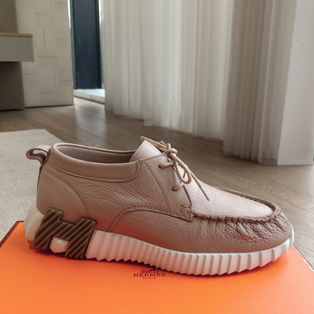 HM Men's Increase Sneaker Beige Cowhide 204371