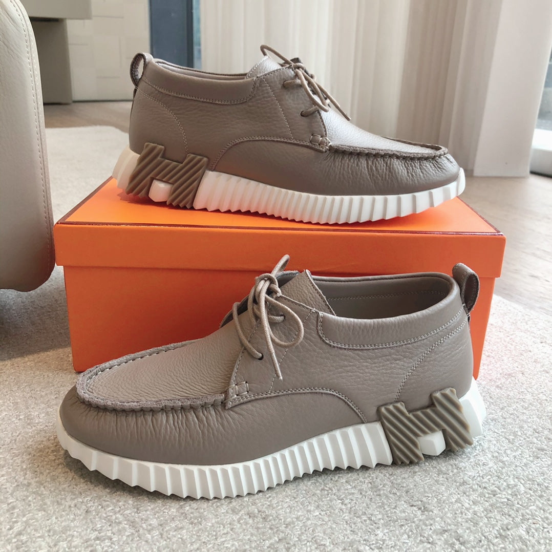 HM Men's Increase Sneaker Gray Cowhide 204376