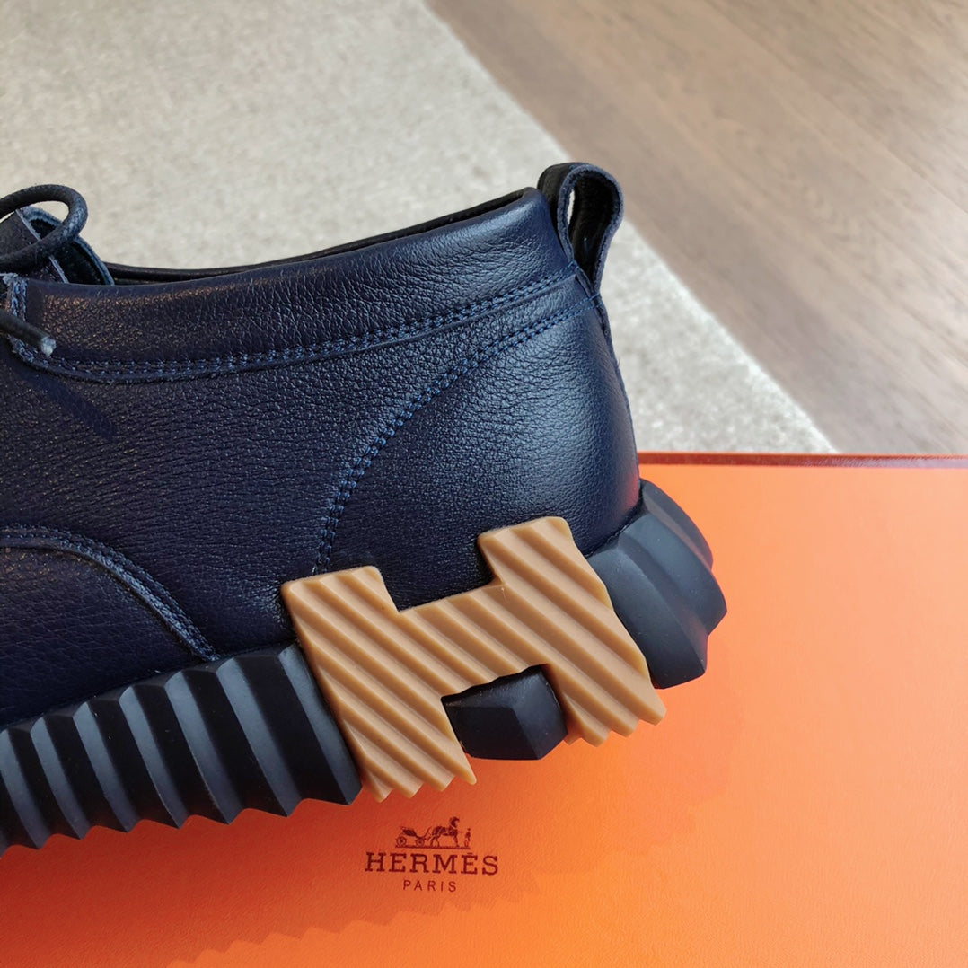 HM Men's Increase Sneaker Navy Blue Cowhide 204373